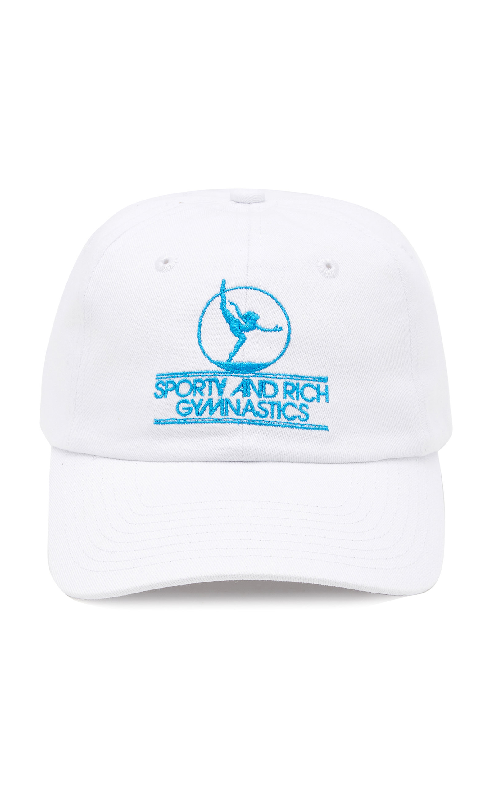 Sporty & Rich - Women's Gymnastics Cotton Baseball Cap - White - Moda Operandi