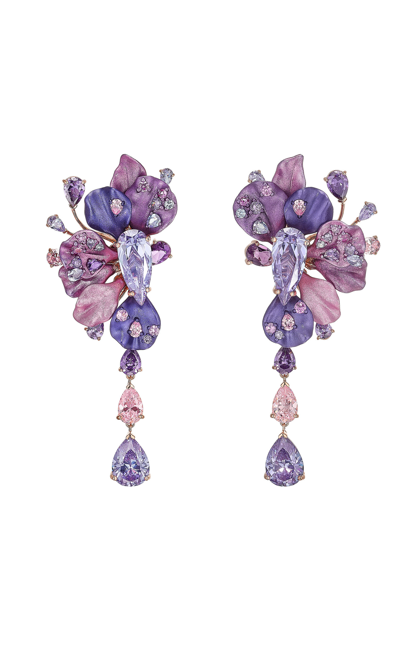 Anabela Chan Lavender Ariel Earrings In Purple