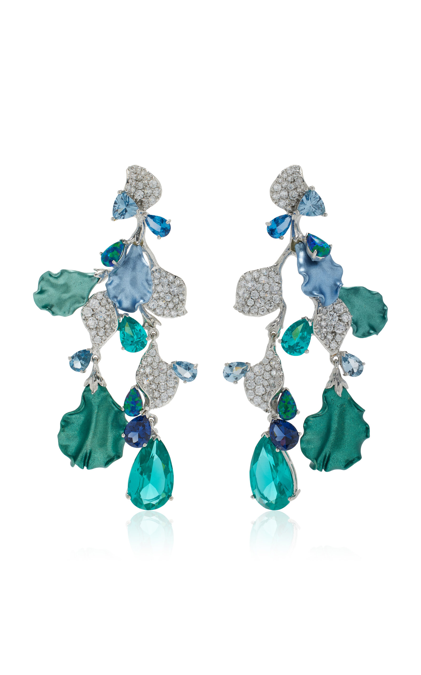 Anabela Chan Paraiba Poseidon Earrings In Blue