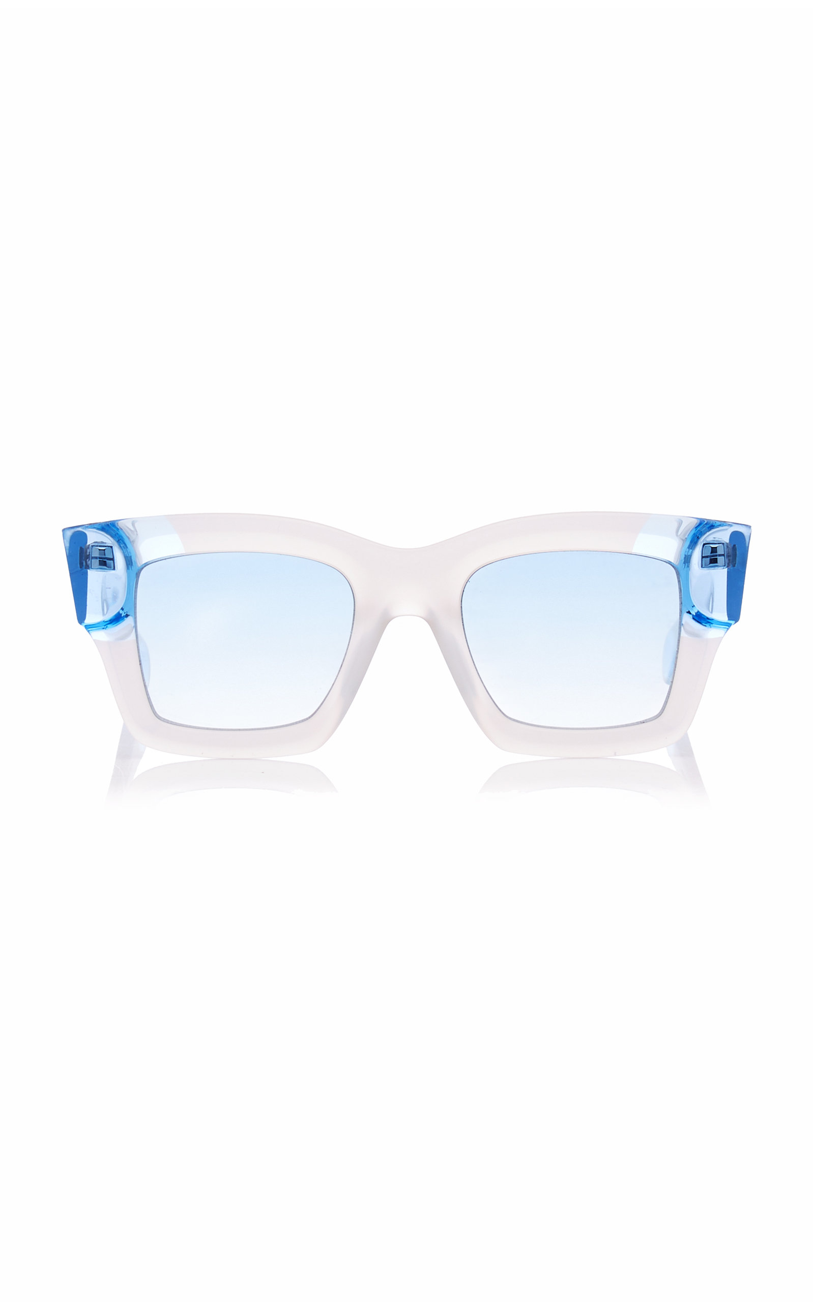 Jacquemus - Women's Baci D-Frame Acetate Sunglasses - Pink/blue - Moda Operandi