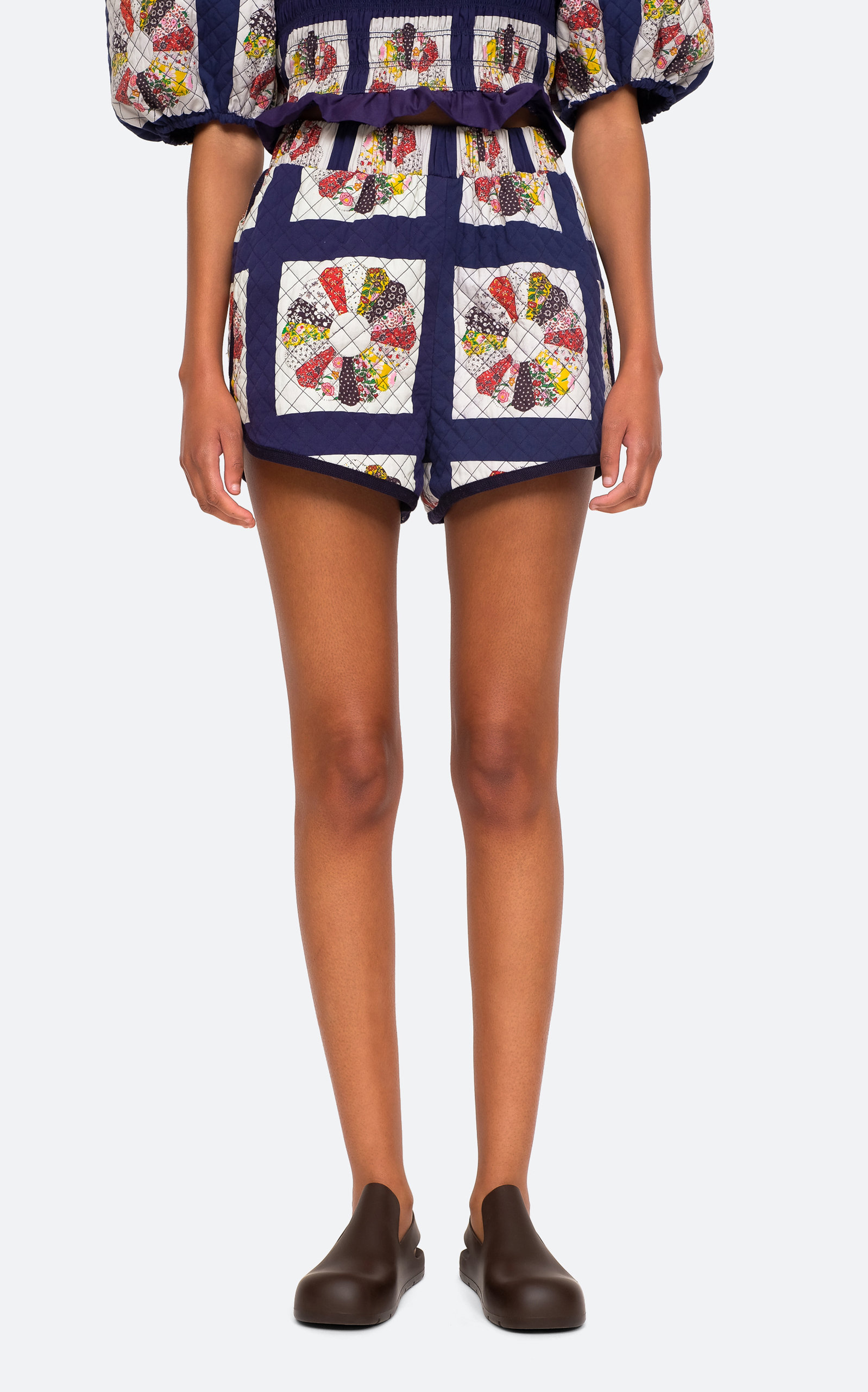 Sea Women's Pippen Patchwork Quilted Cotton Shorts