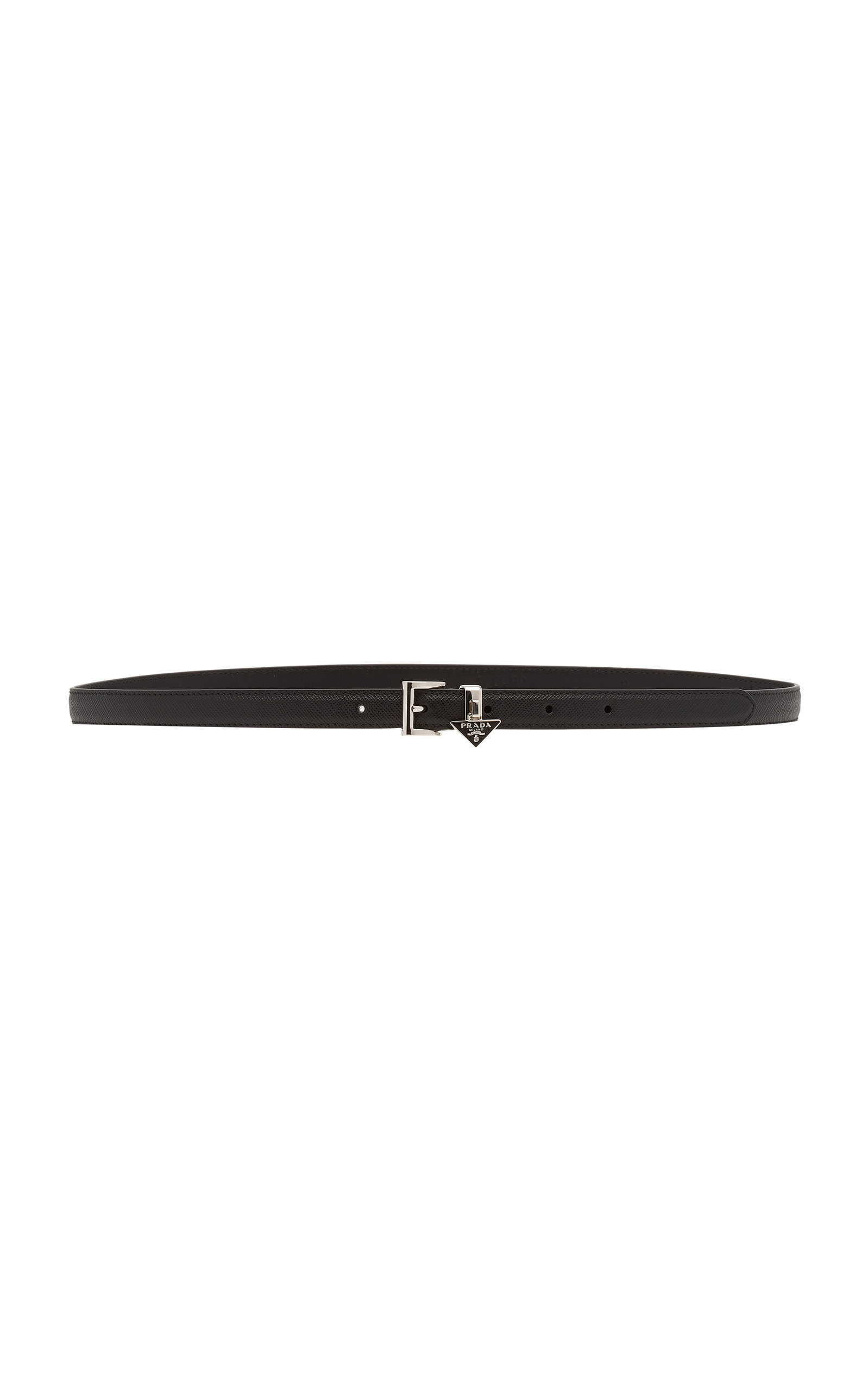 Prada - Women's Saffiano Leather Belt - Black - 65 cm - Moda Operandi