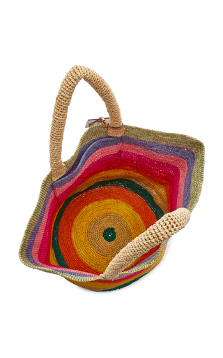 Raffia Rainbow Summer Tote Bag展示图