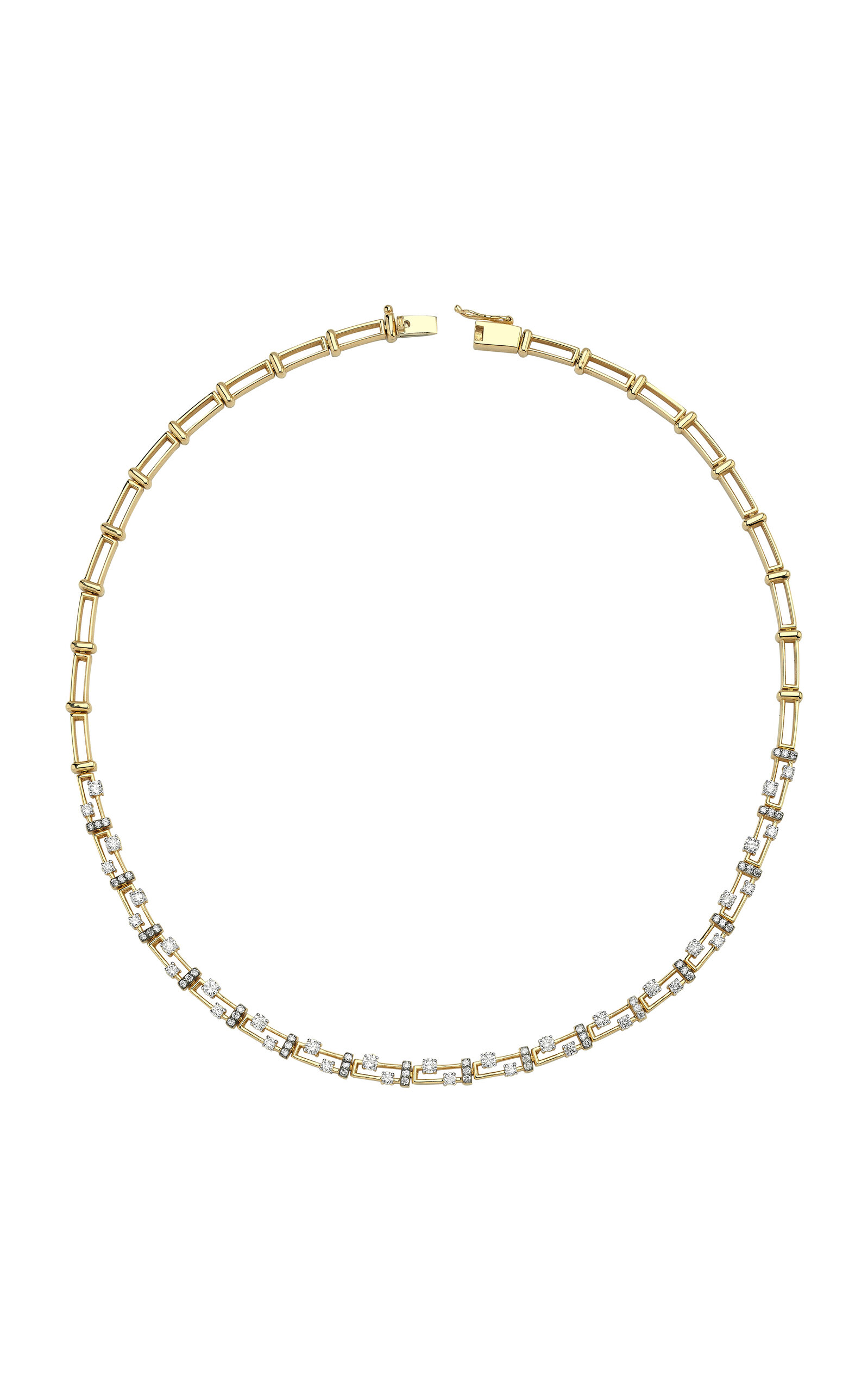 14K Yellow Gold Diamond Necklace