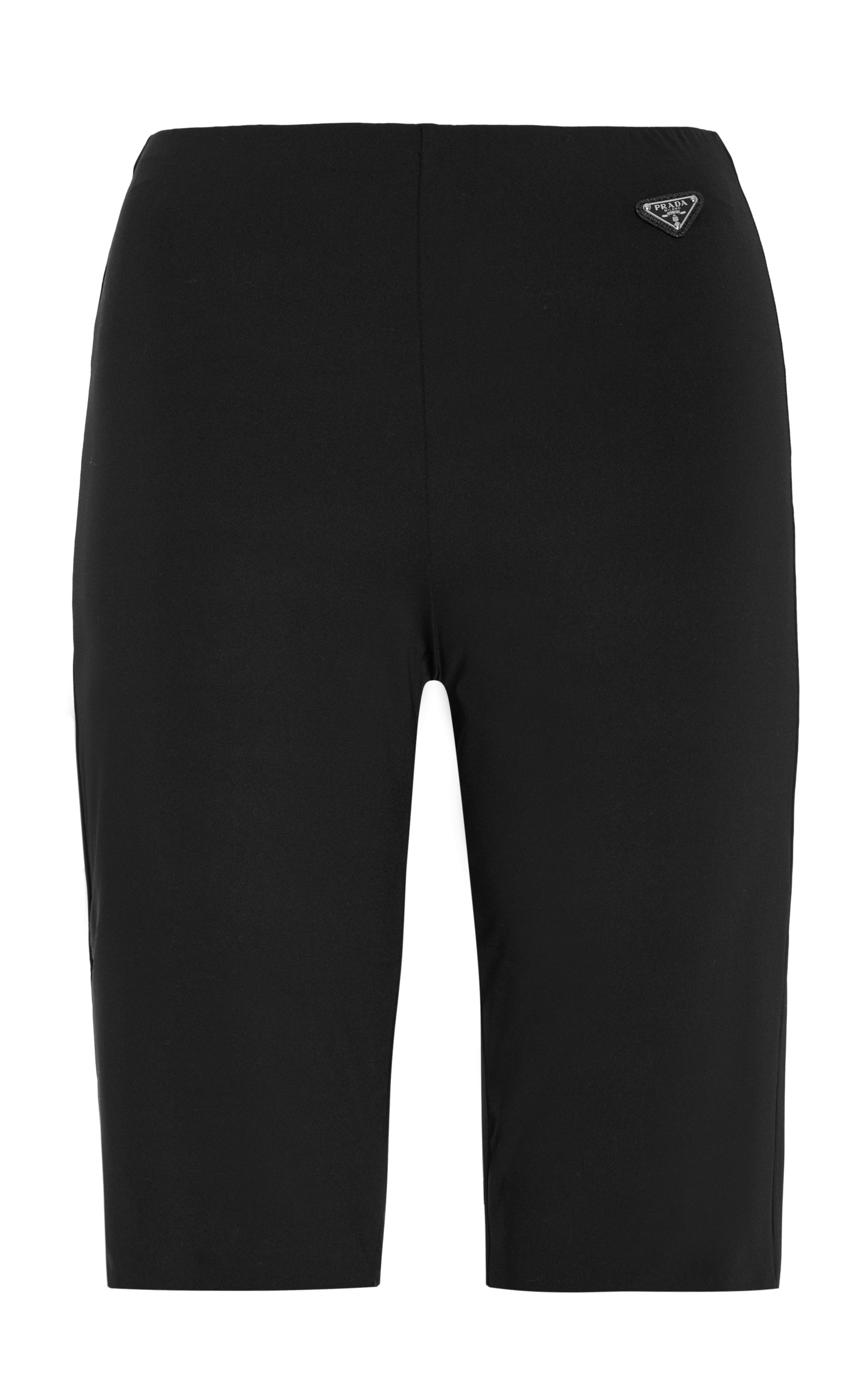 Prada Logo-Detailed Stretch-Jersey Biker Shorts