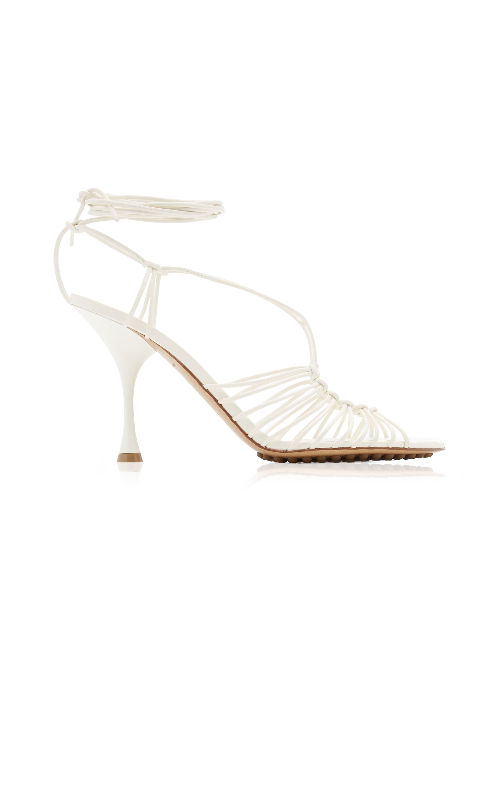 bottega veneta lace up sandals
