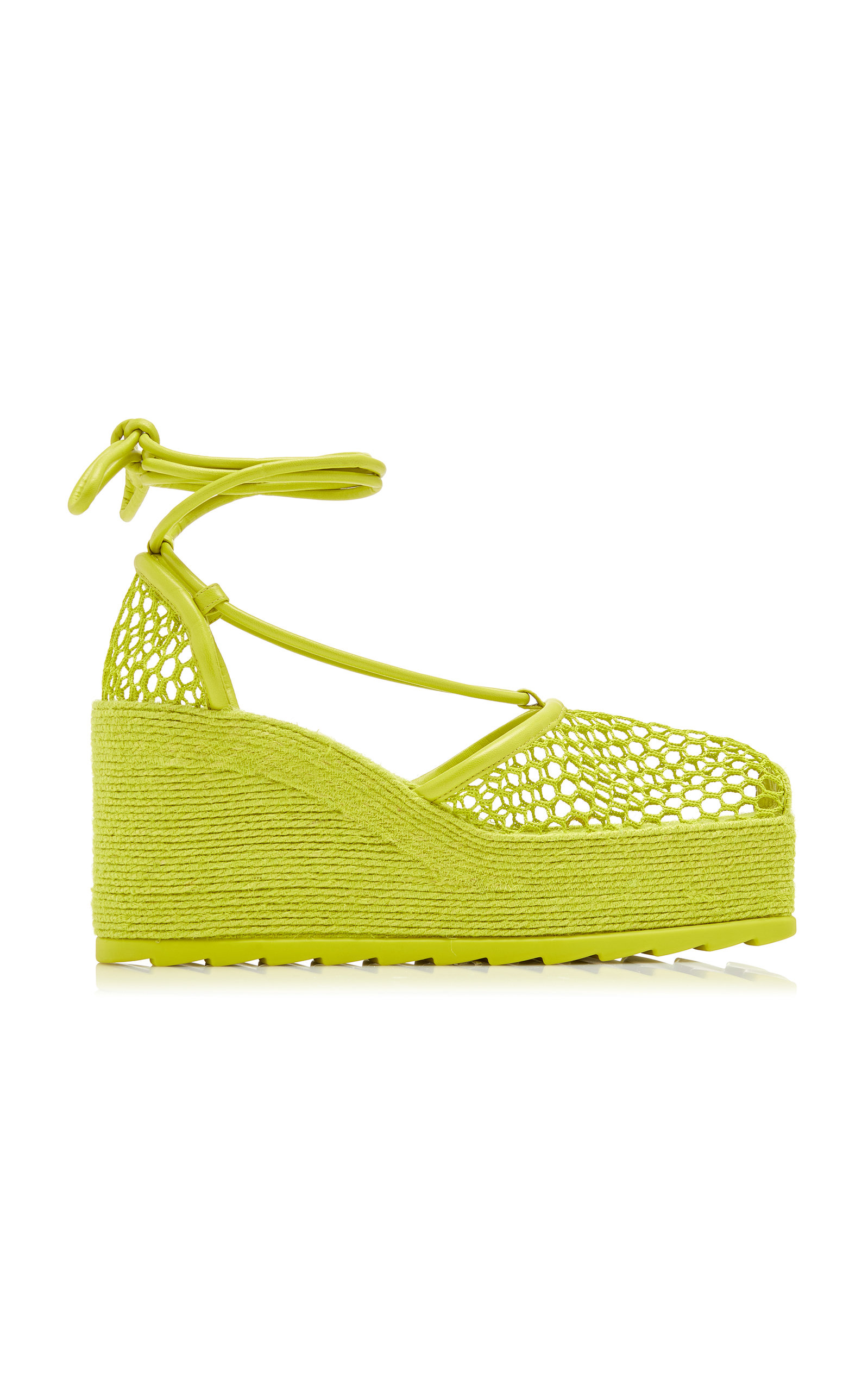 Lace-Up Wedge Espadrilles