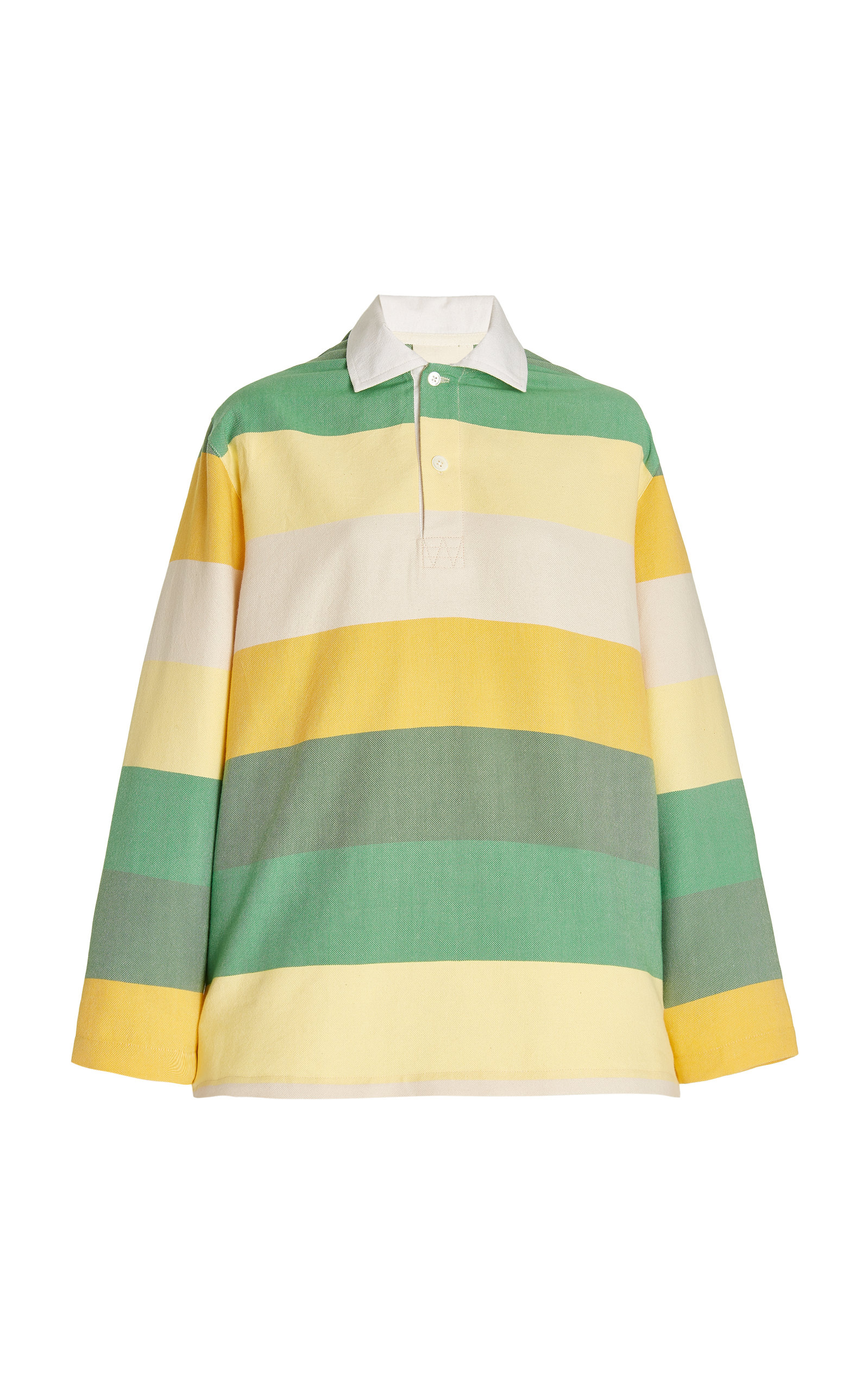 Marrakshi Life Women's Exclusive Oversized Striped Cotton Rugby Shirt