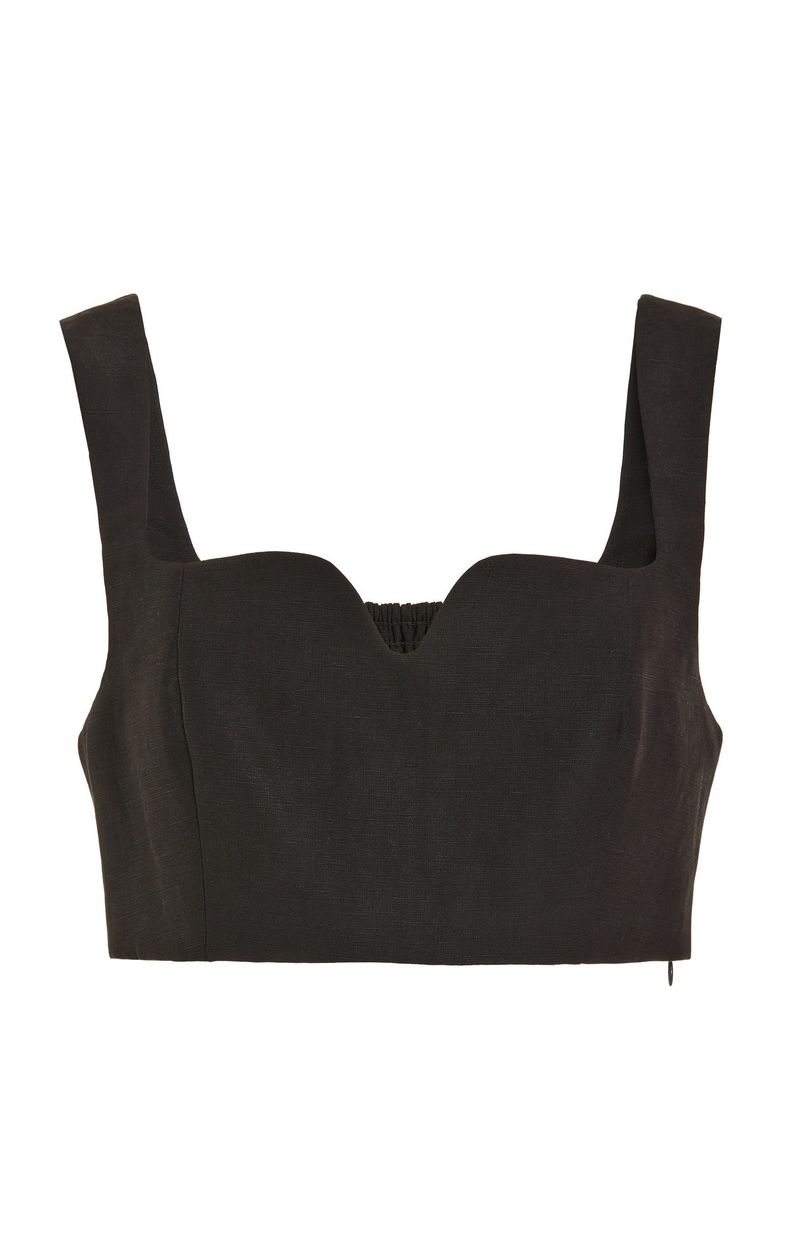 Mara Hoffman Jini Woven Cropped Top - Black
