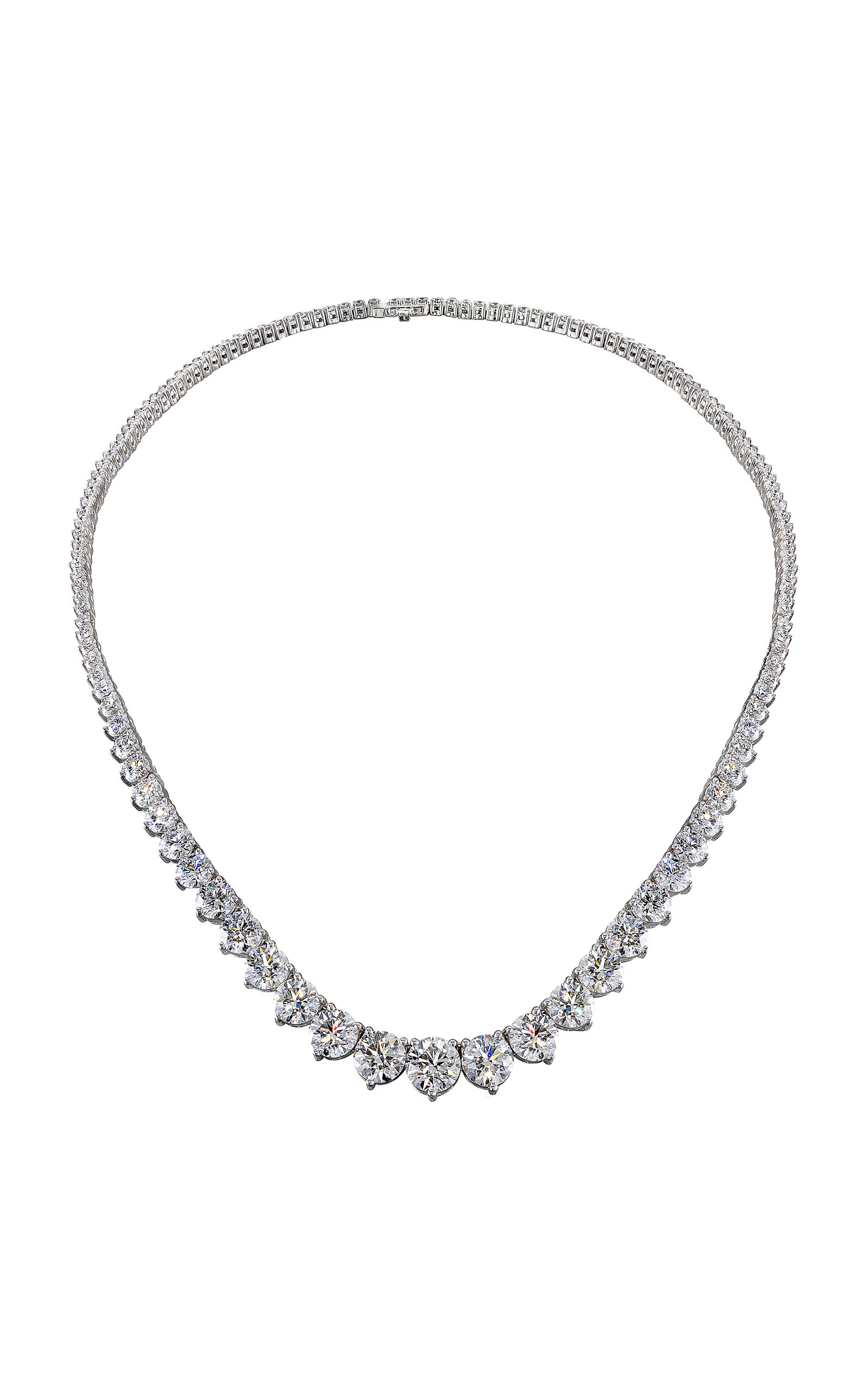 Hearts On Fire - Women's Temptation 18K White Gold Diamond Necklace - White - Moda Operandi