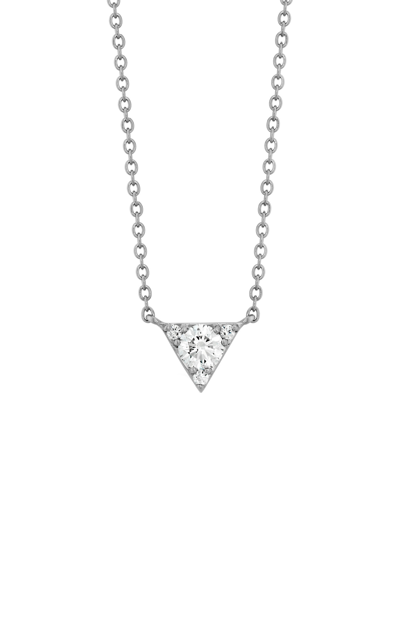 Hearts On Fire Women's Triplicity 18K White Gold Diamond Necklace