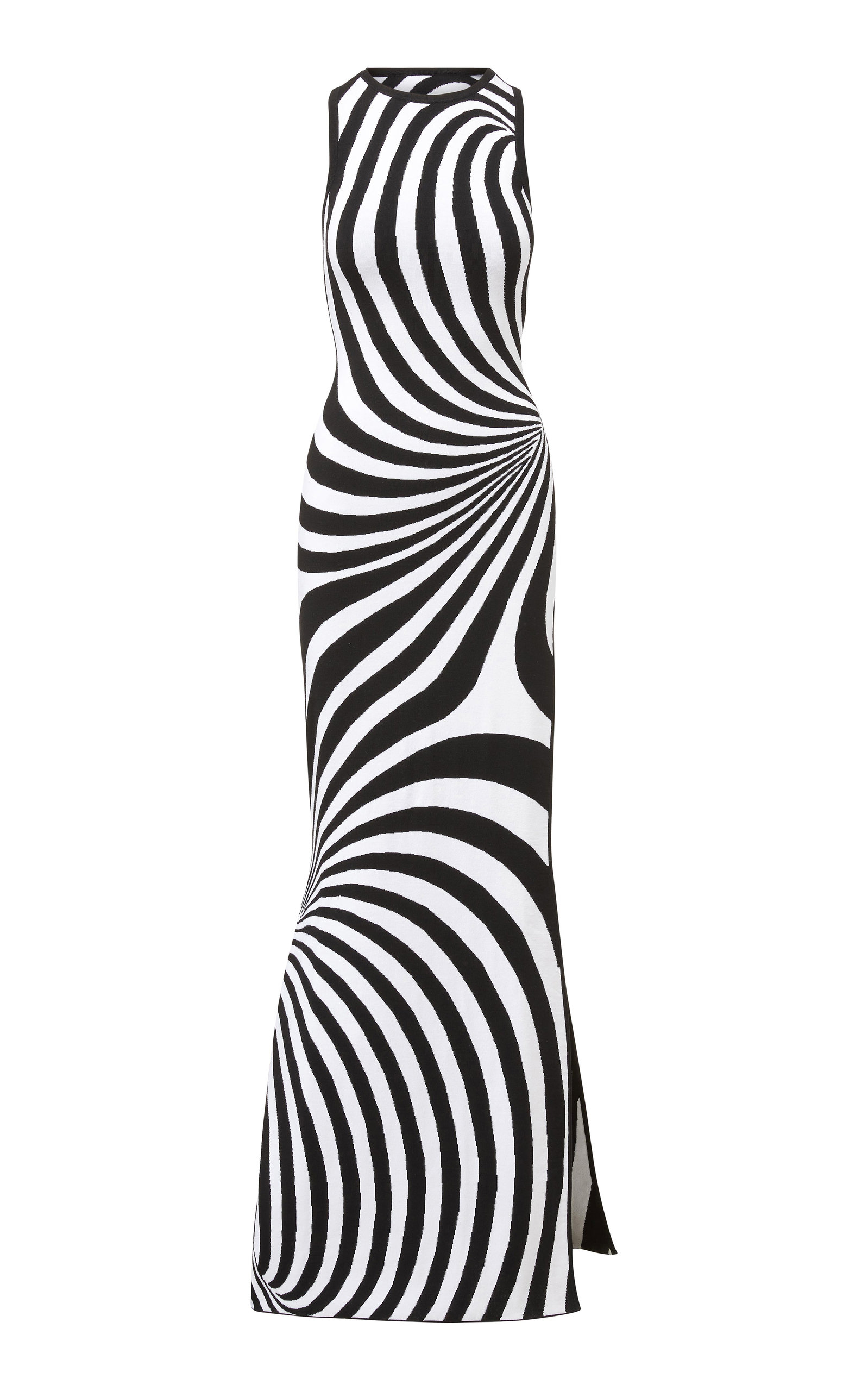Brandon Maxwell Women's The Knit Floor Length Dress with Slit