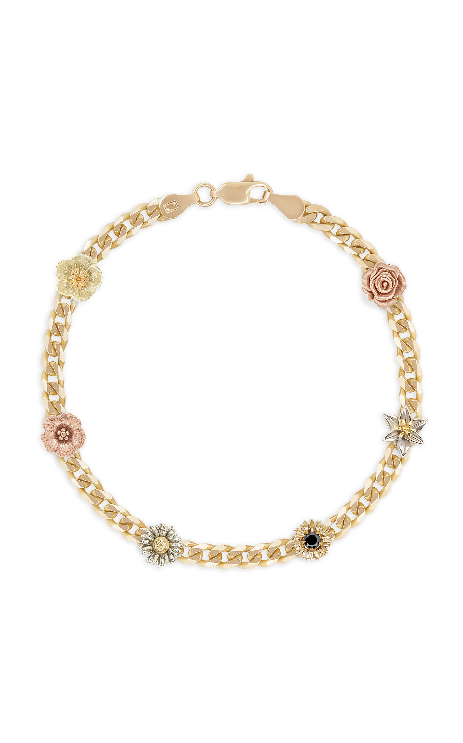 Bernard James Women's Flora 14K Gold Black Diamond Bracelet