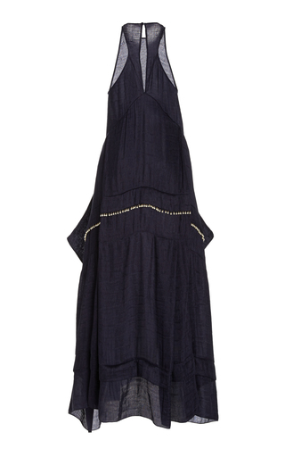 Angelia Linen-Blend Maxi Dress展示图