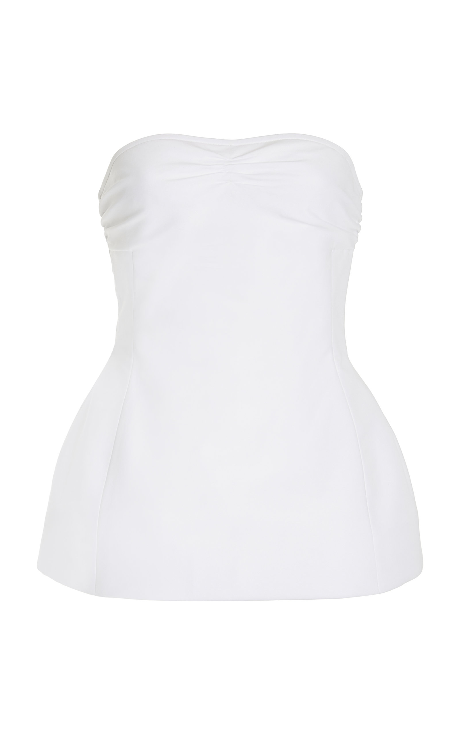 Khaite - Women's Blanche Strapless Cotton Top - White - Moda Operandi