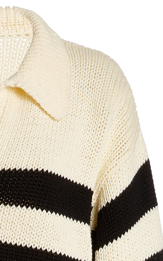 Venezia Striped Cotton Sweater展示图