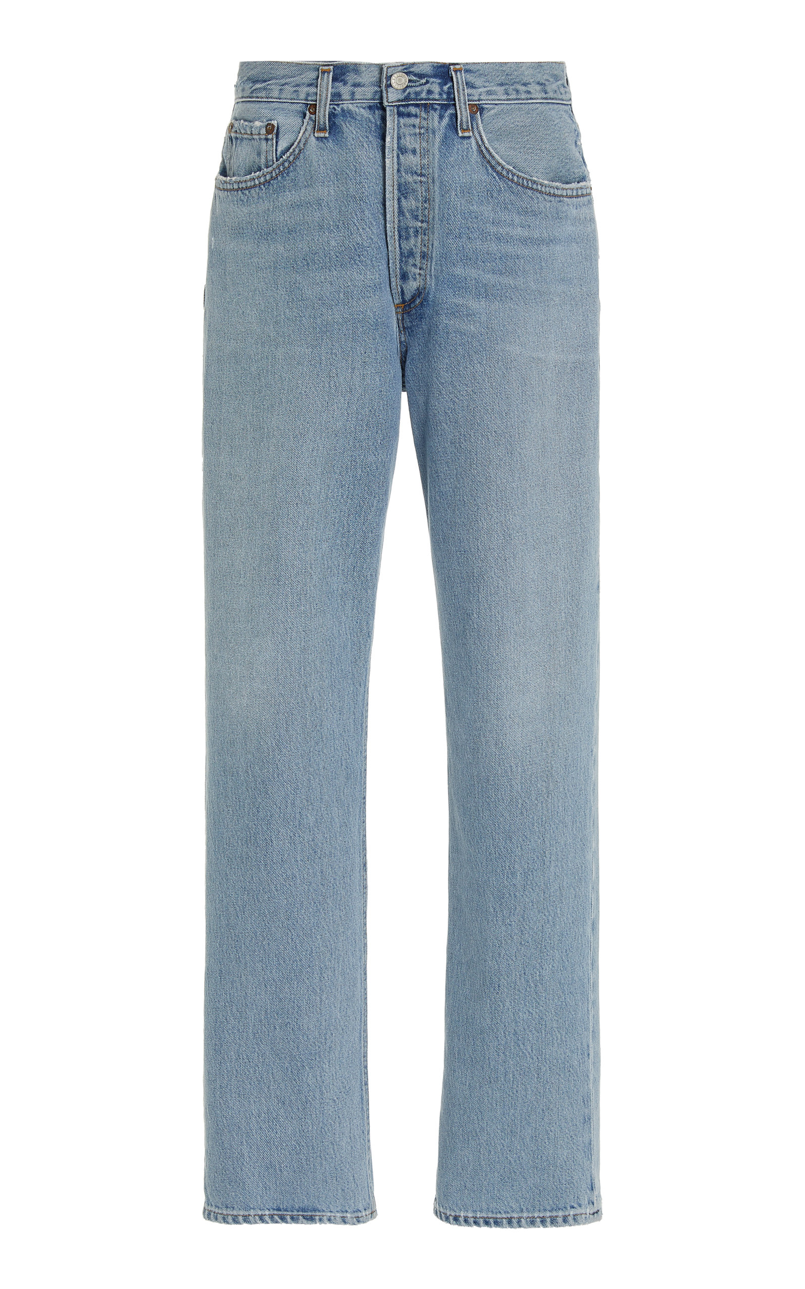 Agolde Women's Lana Rigid High-Rise Cropped Organic Cotton Straight-Leg Jeans