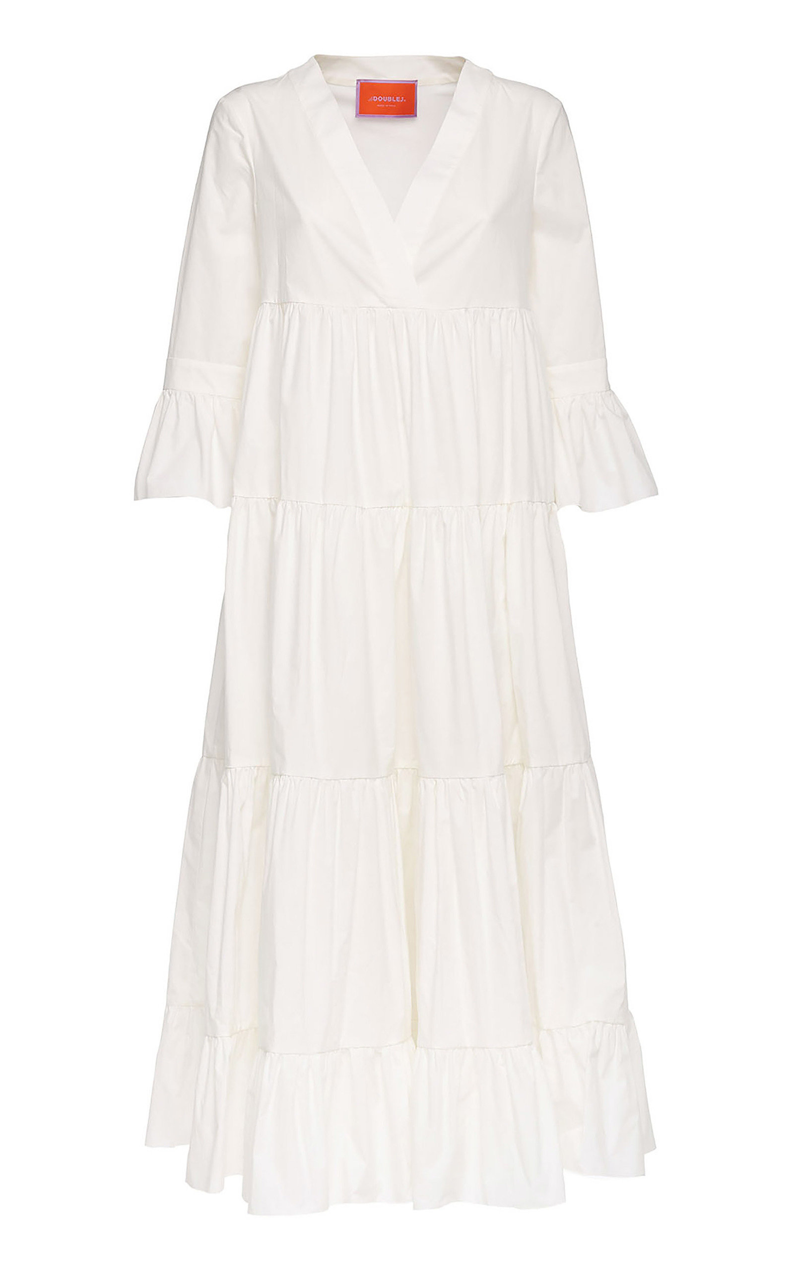 La Doublej Women's Jennifer Jane Cotton Midi Dress In White