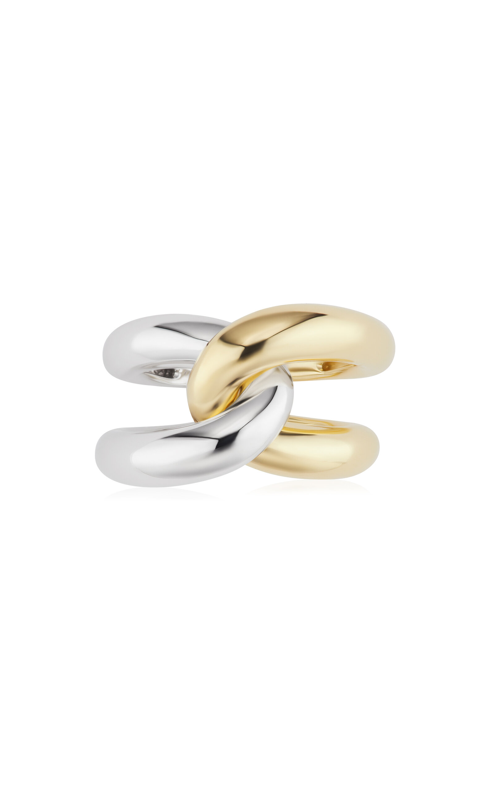 Gemella Jewels Women's Intertwin 18K White and Yellow Gold Ring