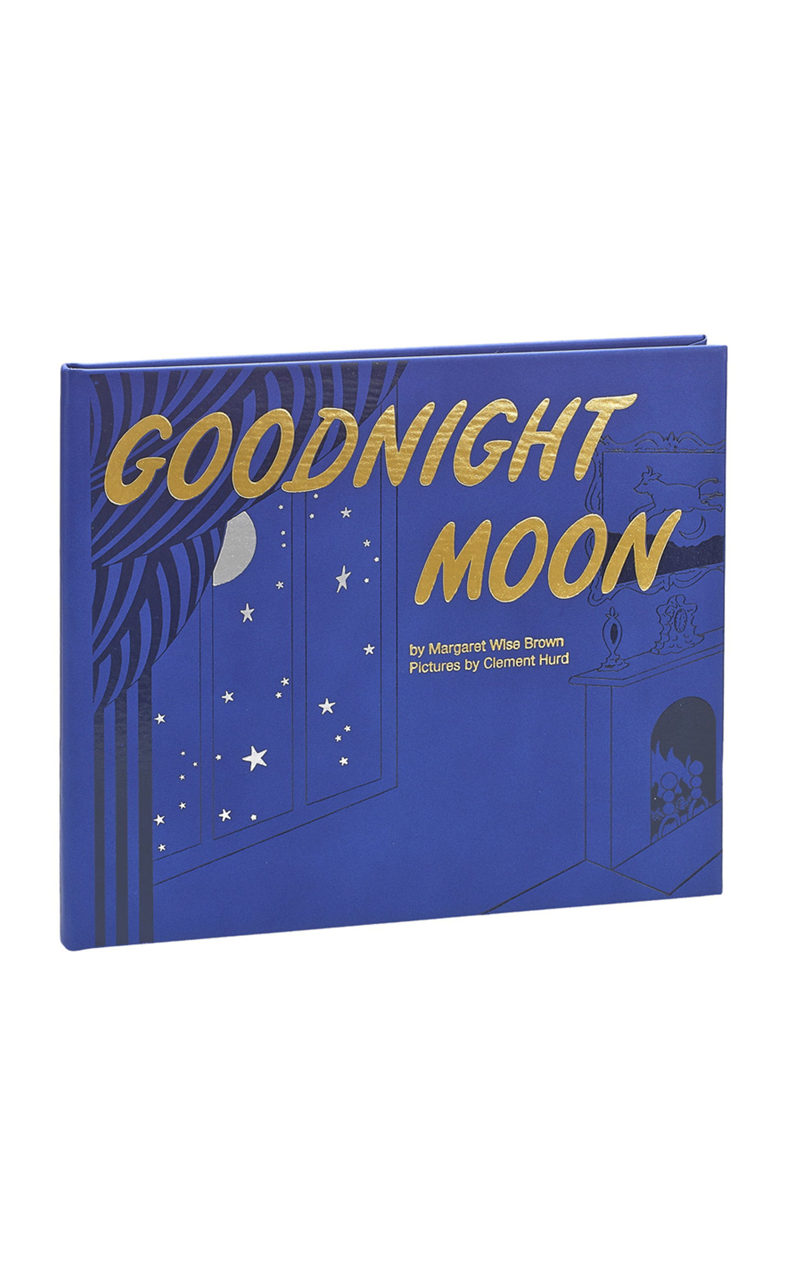 Graphic Image Goodnight Moon Leather Hardcover Book In Blue