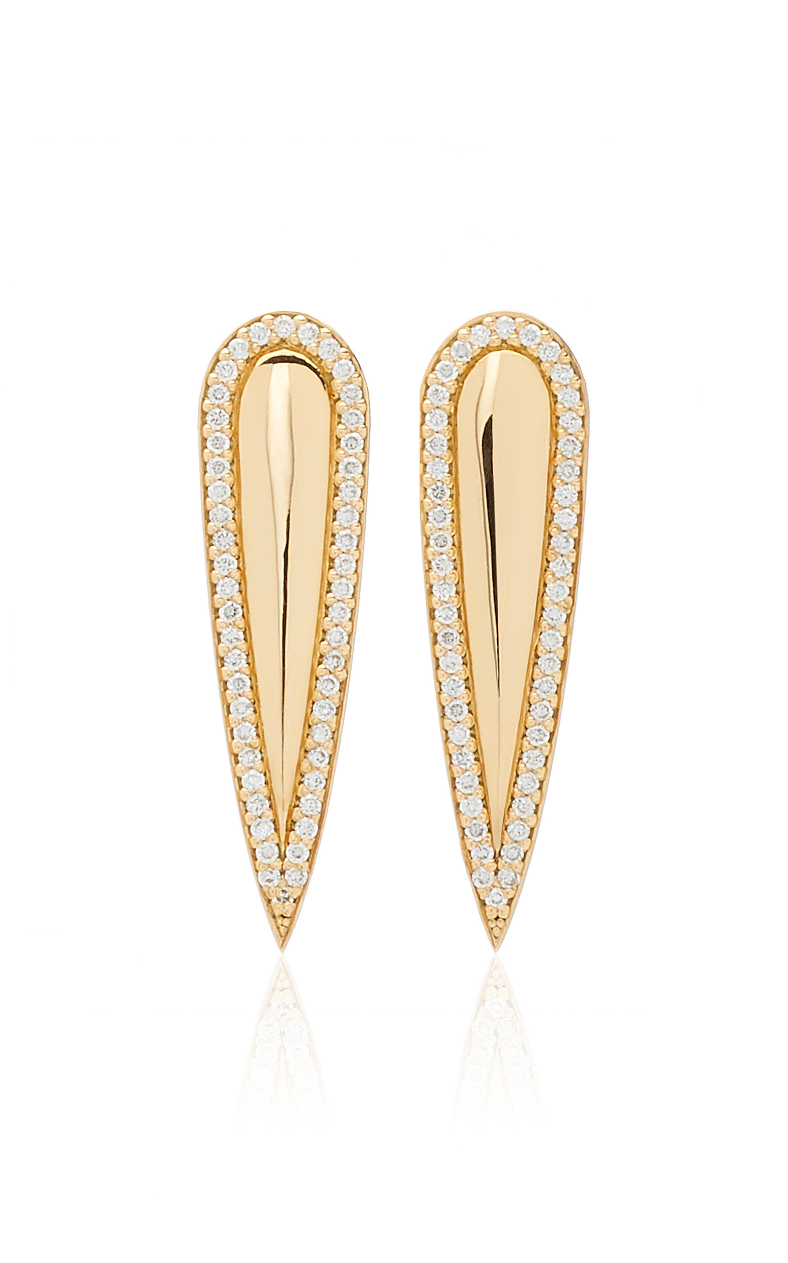 Birthright Foundry - Women's 18K Yellow Gold Engravable Diamond Nifo Earrings & Jackets - Gold - Only At Moda Operandi