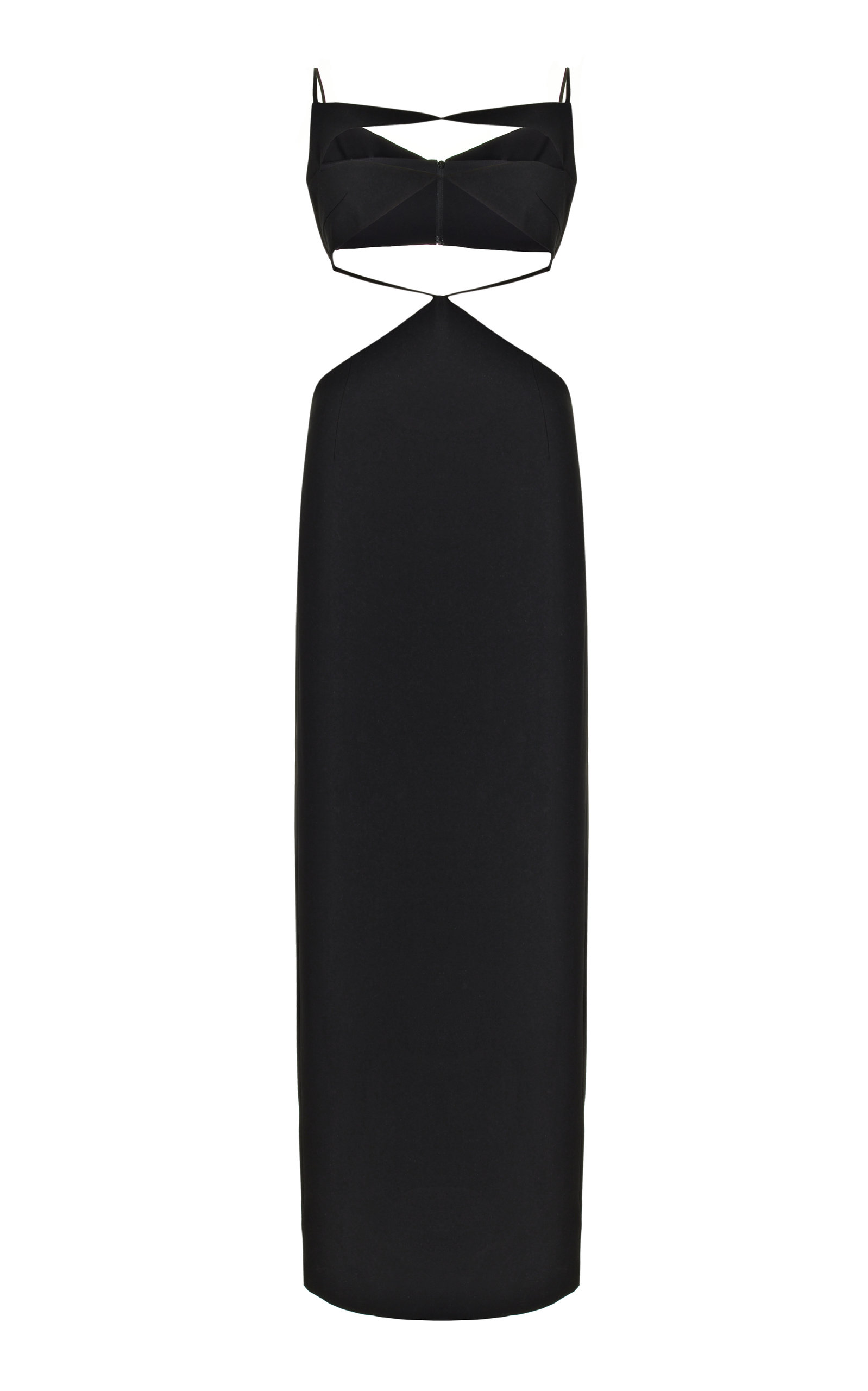 Monot Women's Spliced-bodice Cutout Maxi Dress In Black