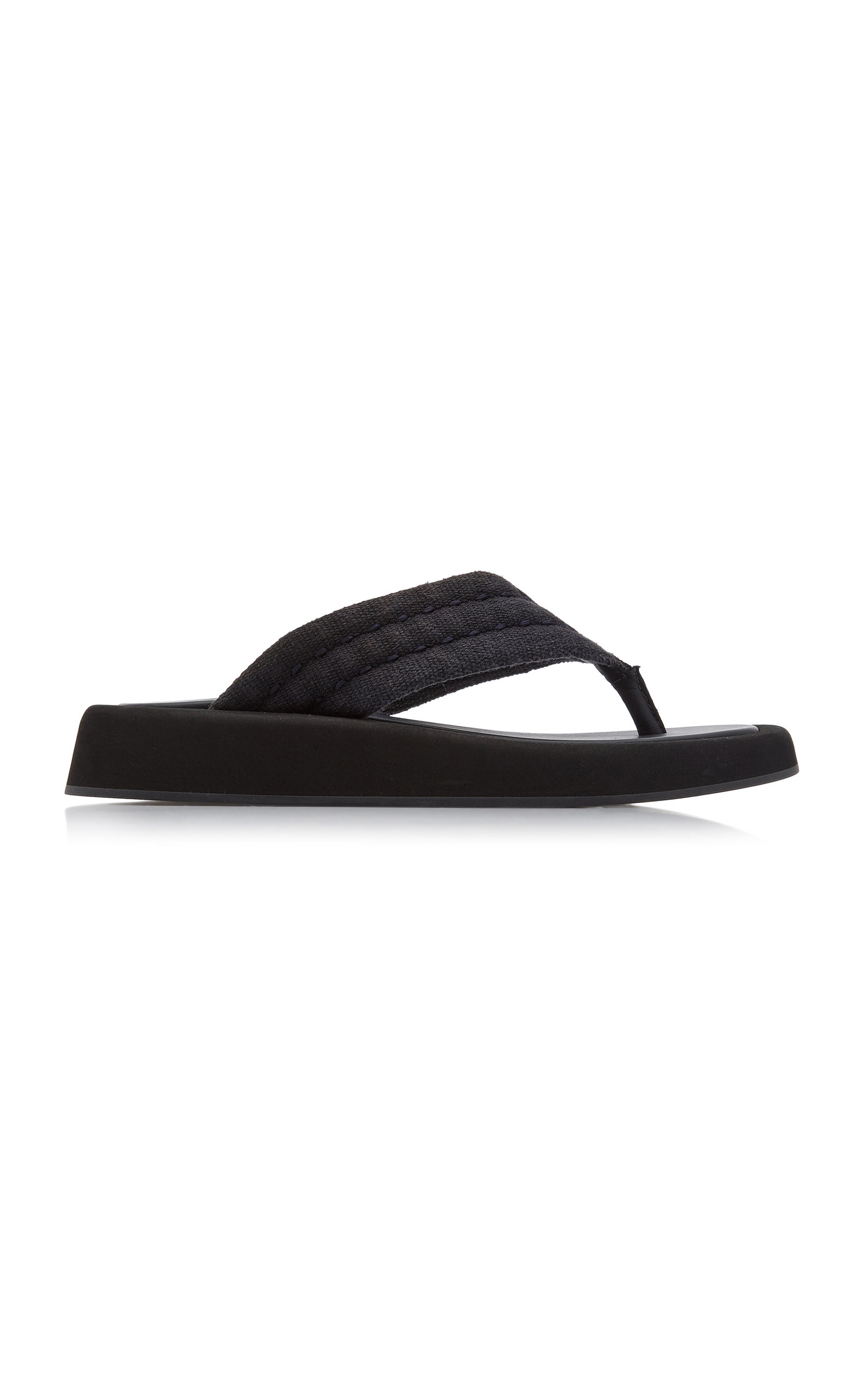 The Row - Women's Ginza Denim Thong Sandals - Dark Wash - Moda Operandi