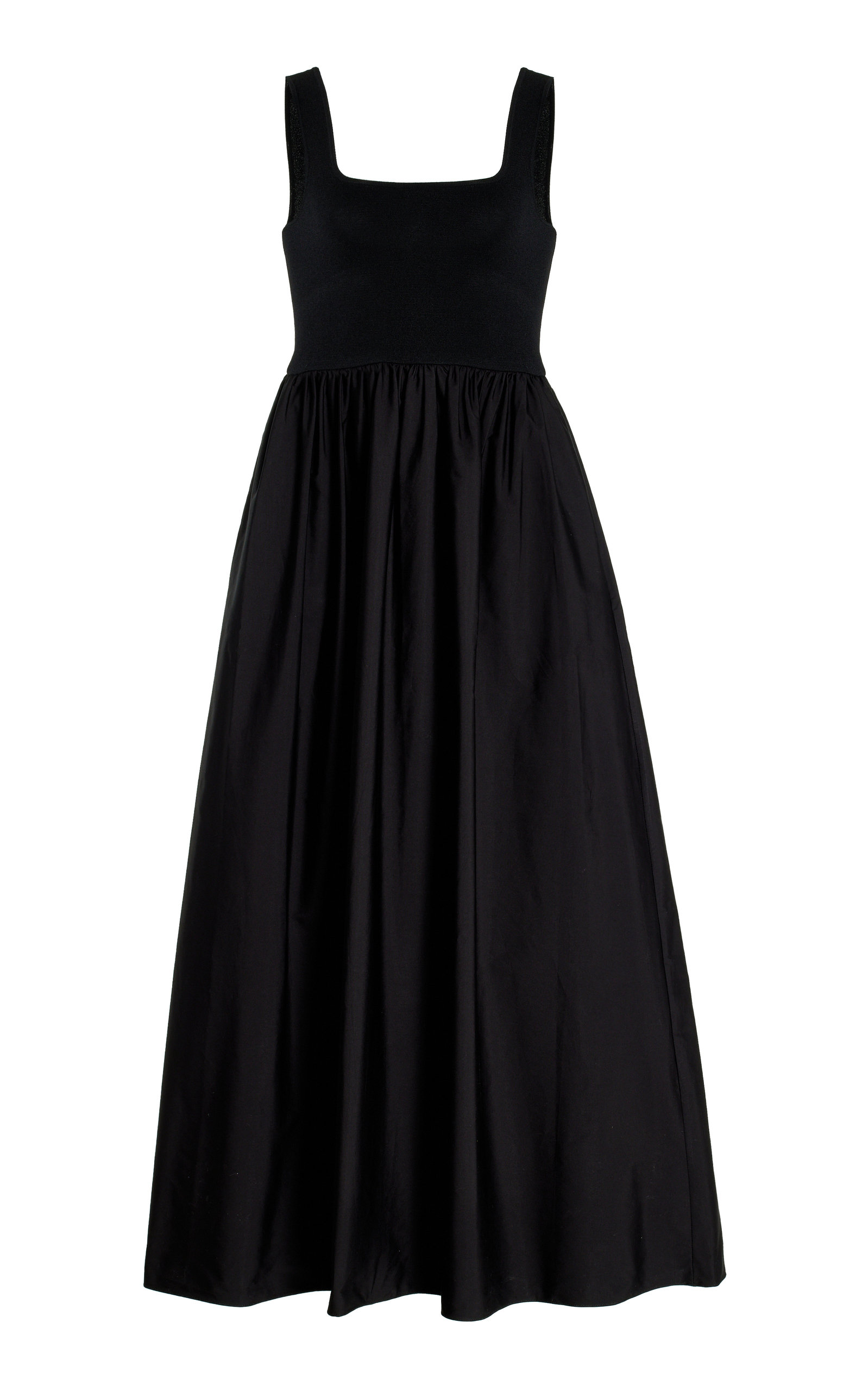 Matteau Ribbed-Knit and Cotton Maxi Dress - Moda Operandi