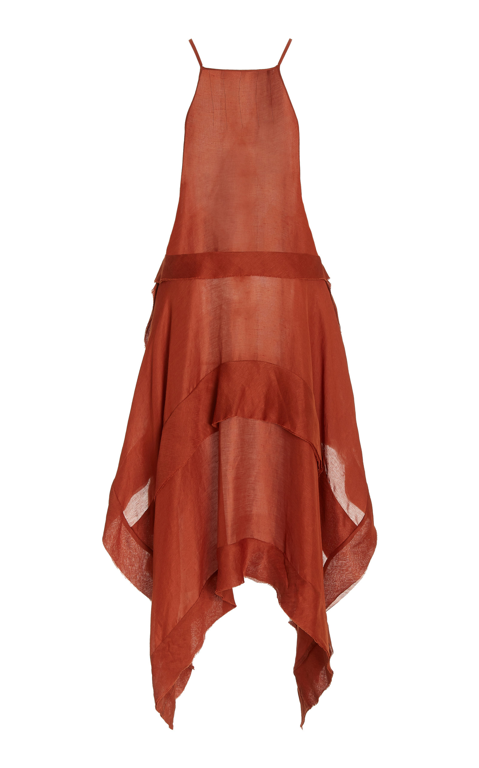 Cult Gaia - Women's Davina Linen-Silk Maxi Coverup Dress - Brown - Moda Operandi