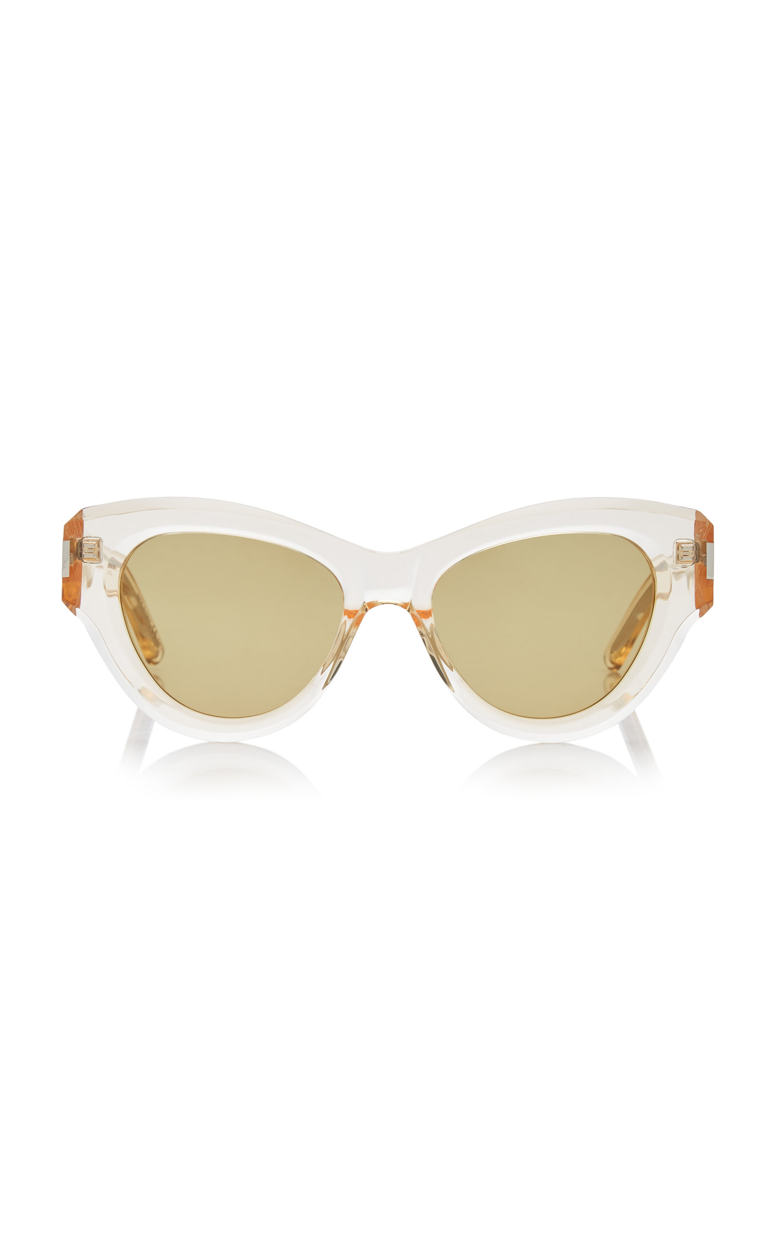 Saint Laurent Women's Cateye Acetate Sunglasses In Yellow ModeSens