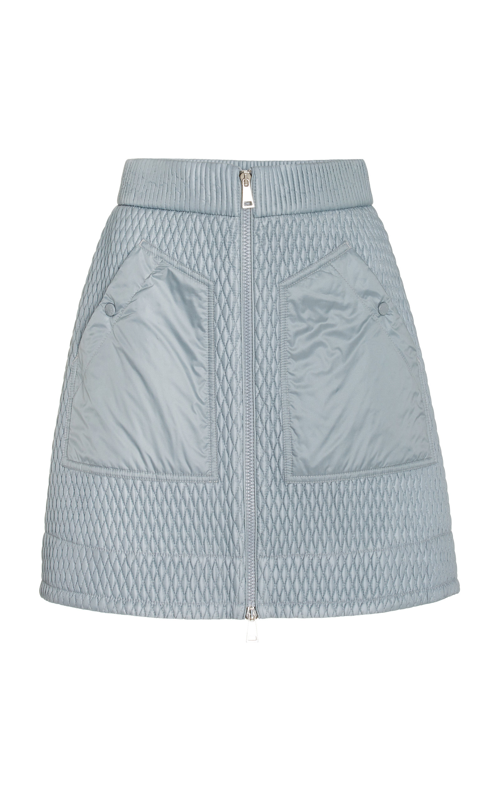 Quilted Nylon Mini Skirt