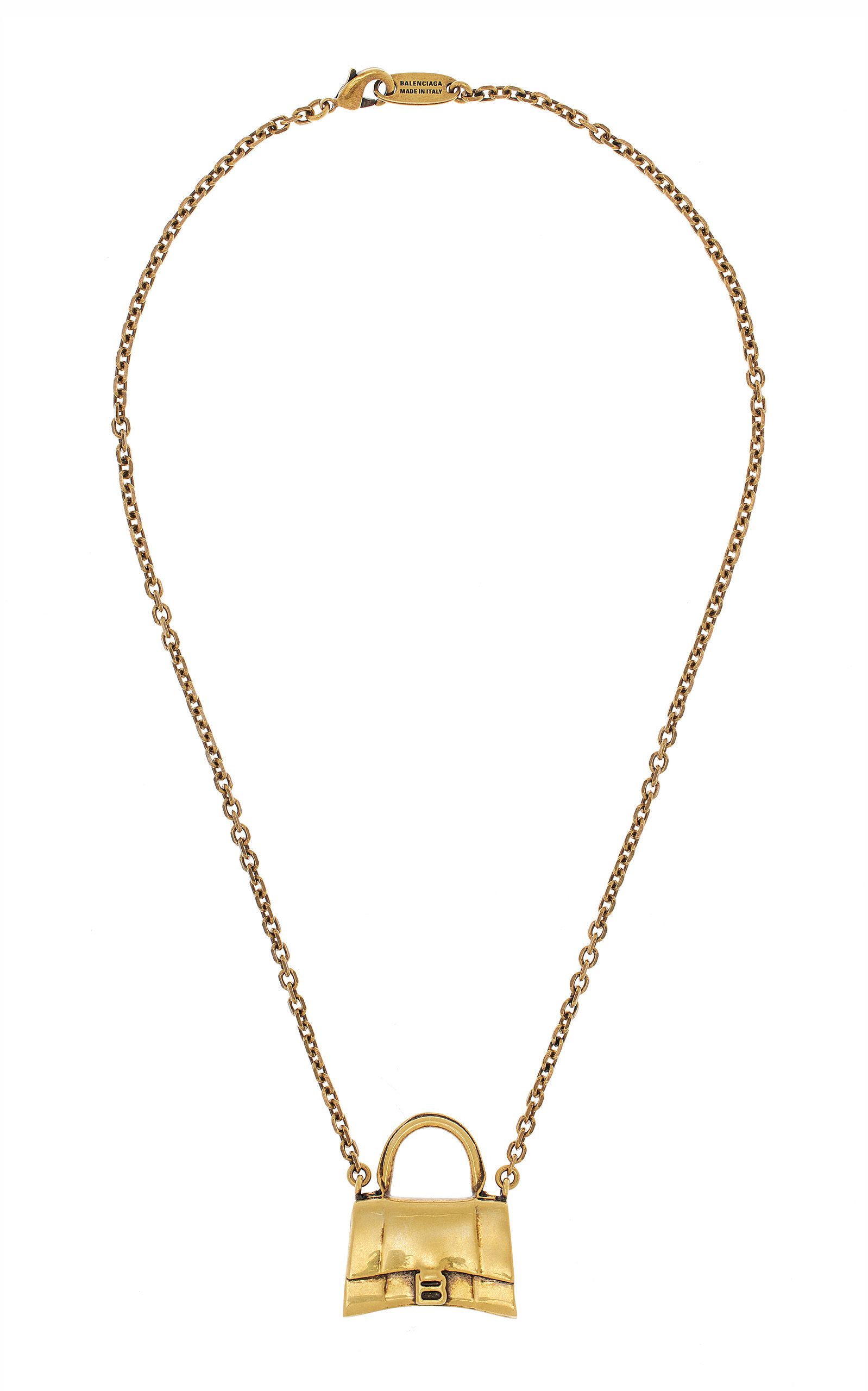 Balenciaga Women's Hourglass Brass Necklace