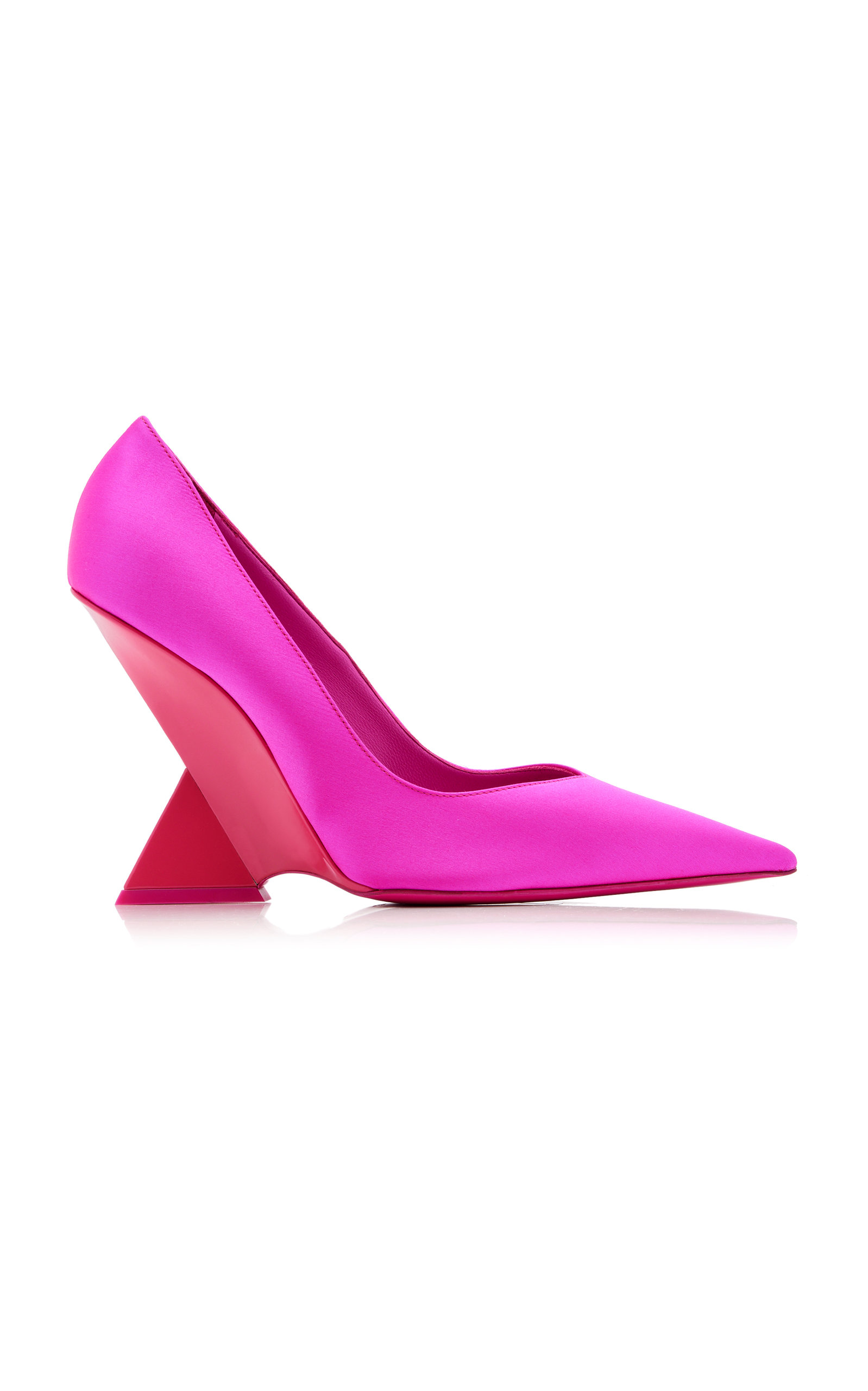 Attico Cheope Raso 105mm Modern Pumps In Pink