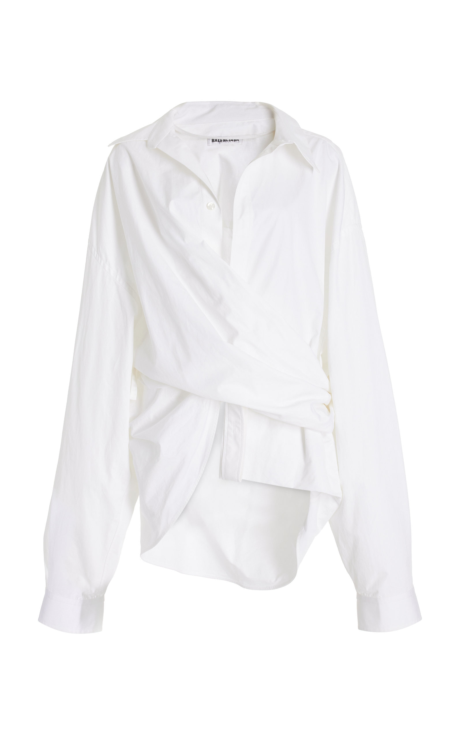 Balenciaga Women's Cotton Wrap Shirt