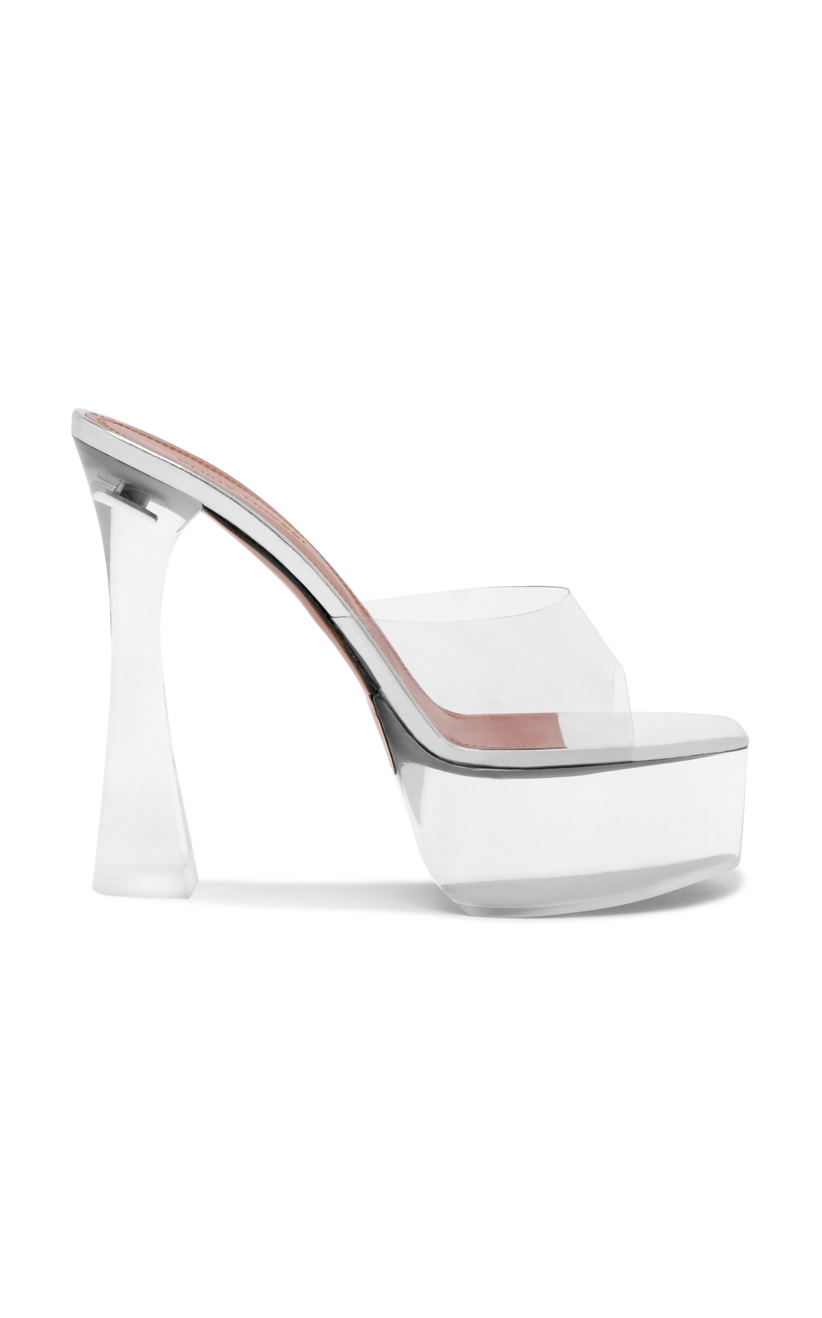 Amina Muaddi Dalida PVC Platform Mules - Women's Shoes