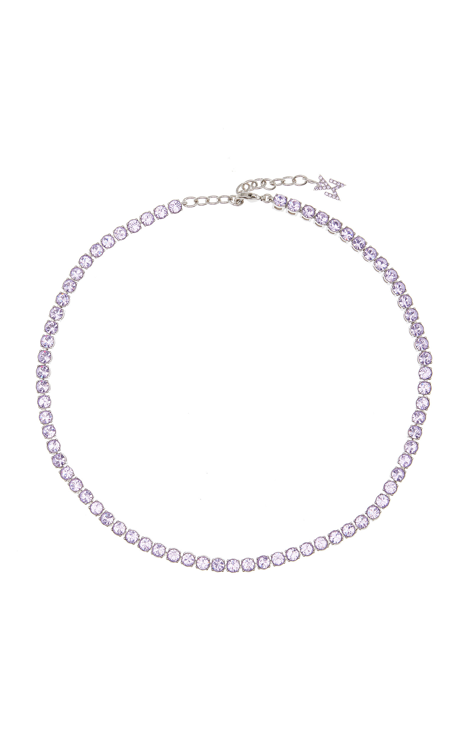 Amina Muaddi - Women's Crystal Tennis Necklace - Purple/orange - Moda Operandi - Gifts For Her