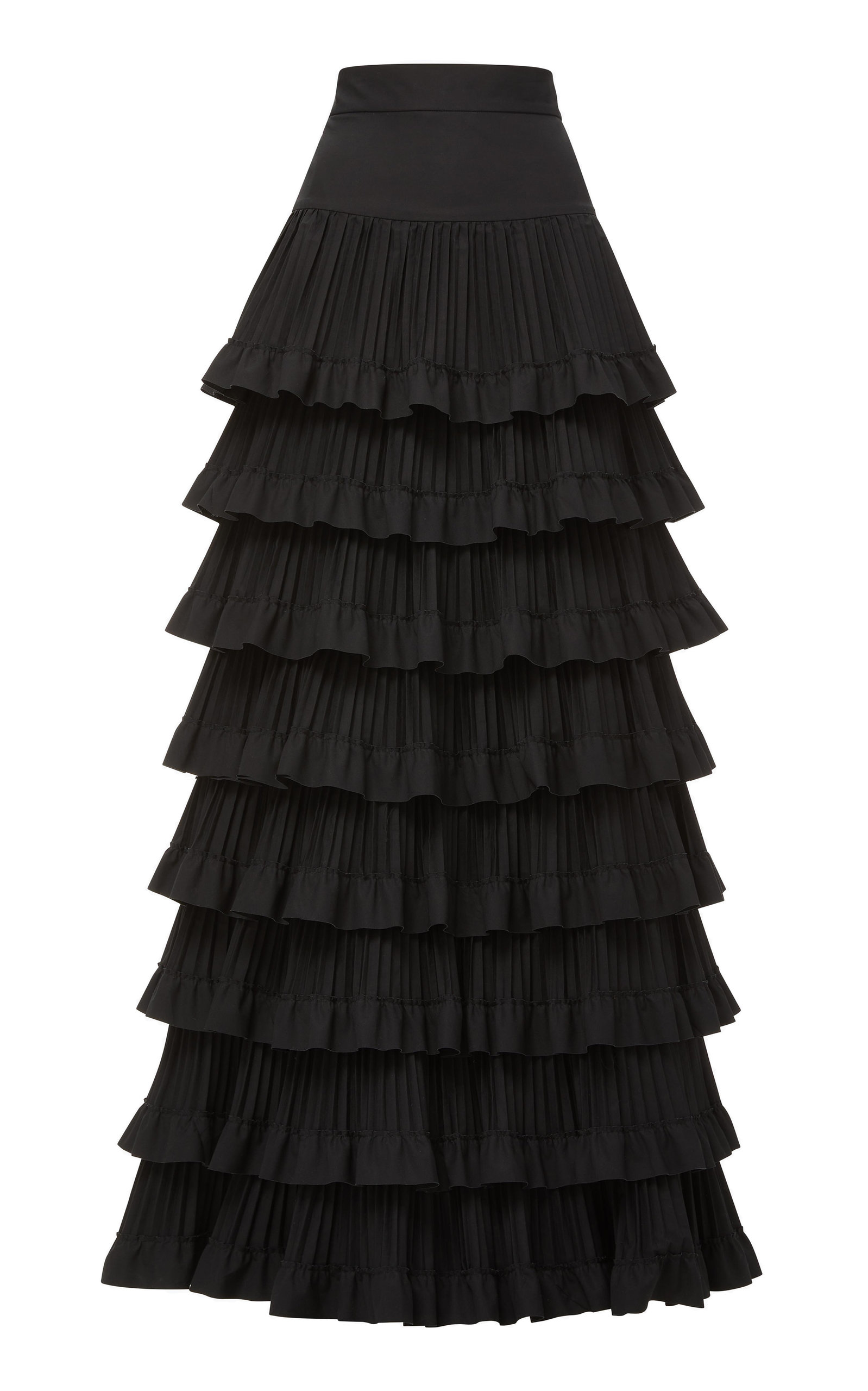 新色追加して再販 ブランドン マクスウェル レディース スカート ボトムス Tiered Ruffle Miniskirt black 