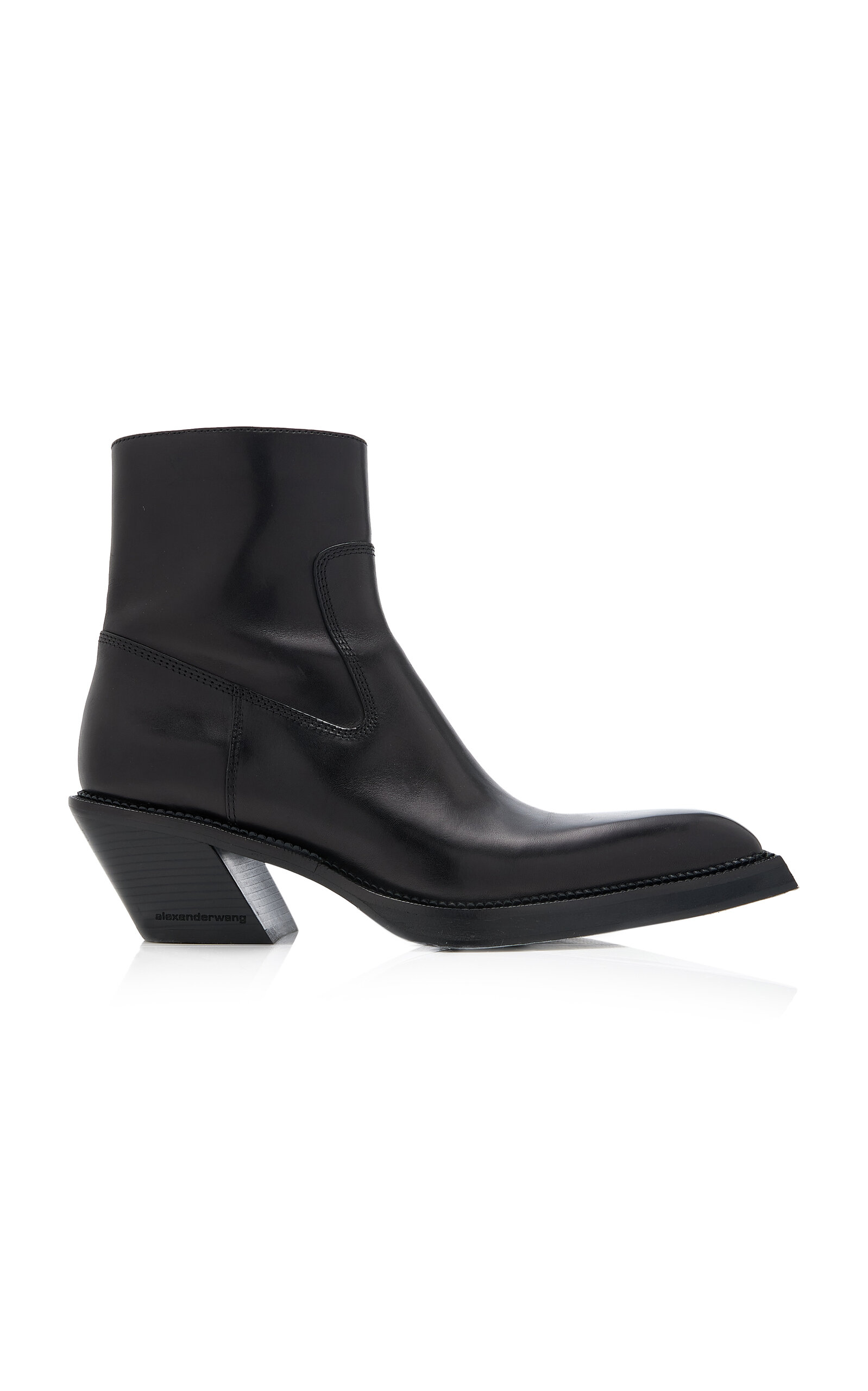 Alexander Wang - Women's Donovan Leather Ankle Boots - Black - IT 39 - Moda Operandi
