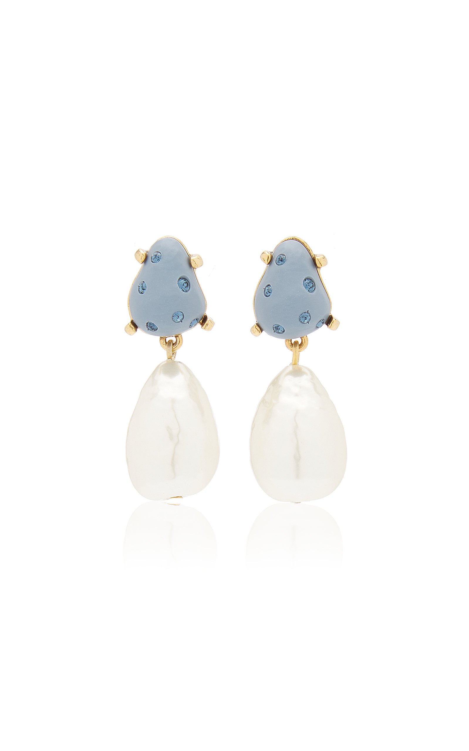 Oscar de la Renta Women's Candy Gold-Plated Pearl; Stone Earrings
