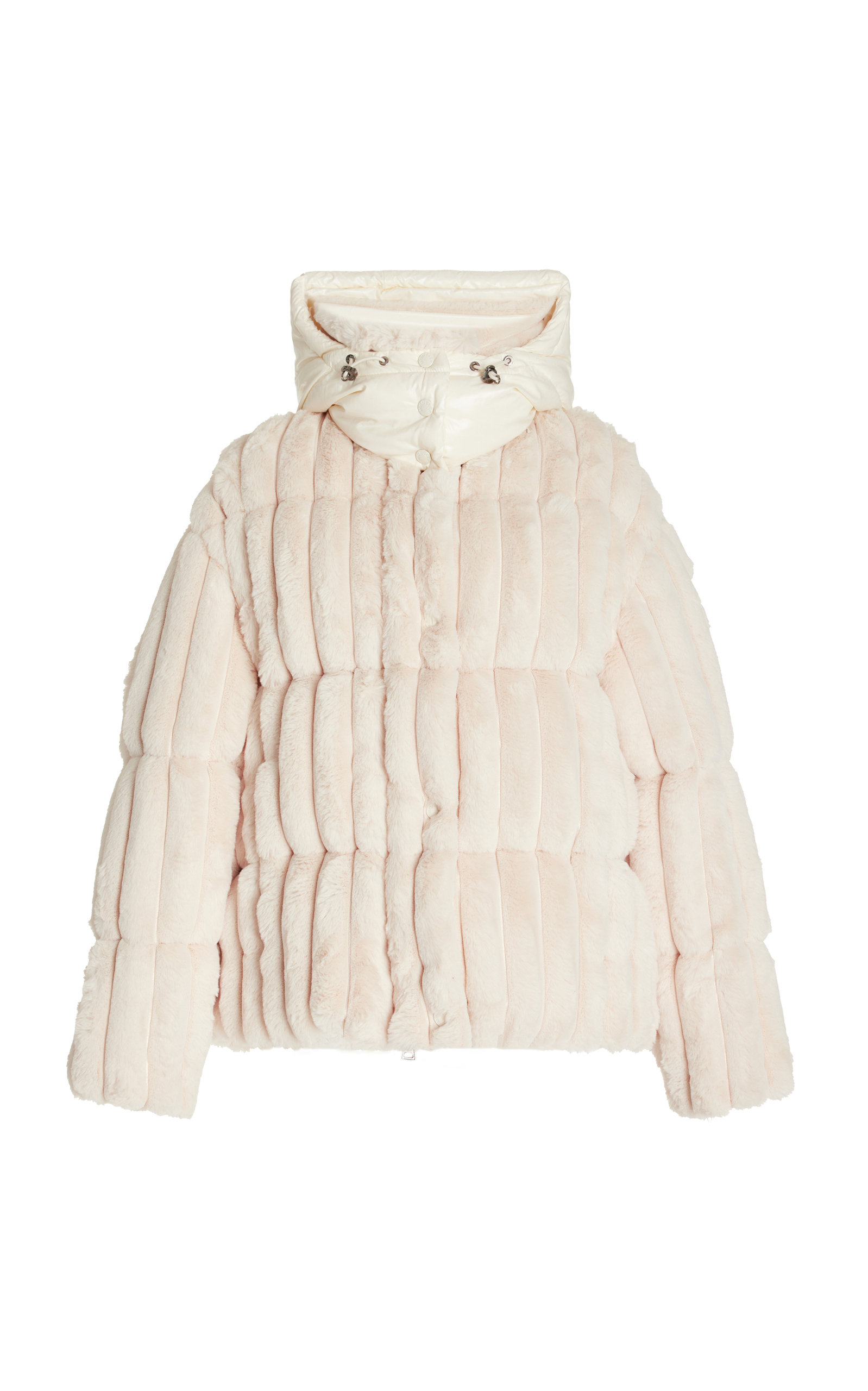 Moncler Fare Quilted Faux Fur Jacket