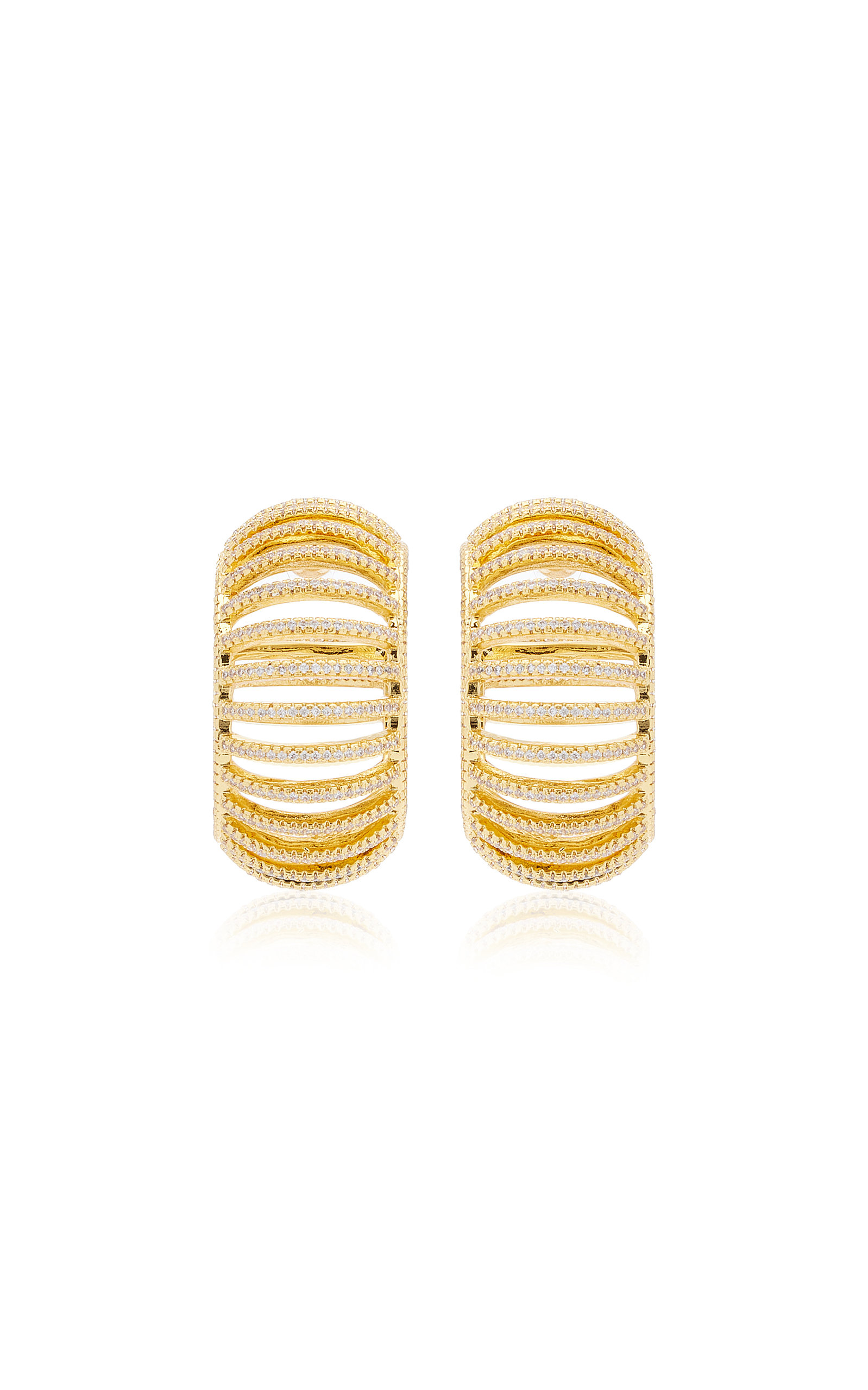 Cult Gaia - Women's Davina Gold-Tone Earrings - Gold - OS - Moda Operandi - Gifts For Her