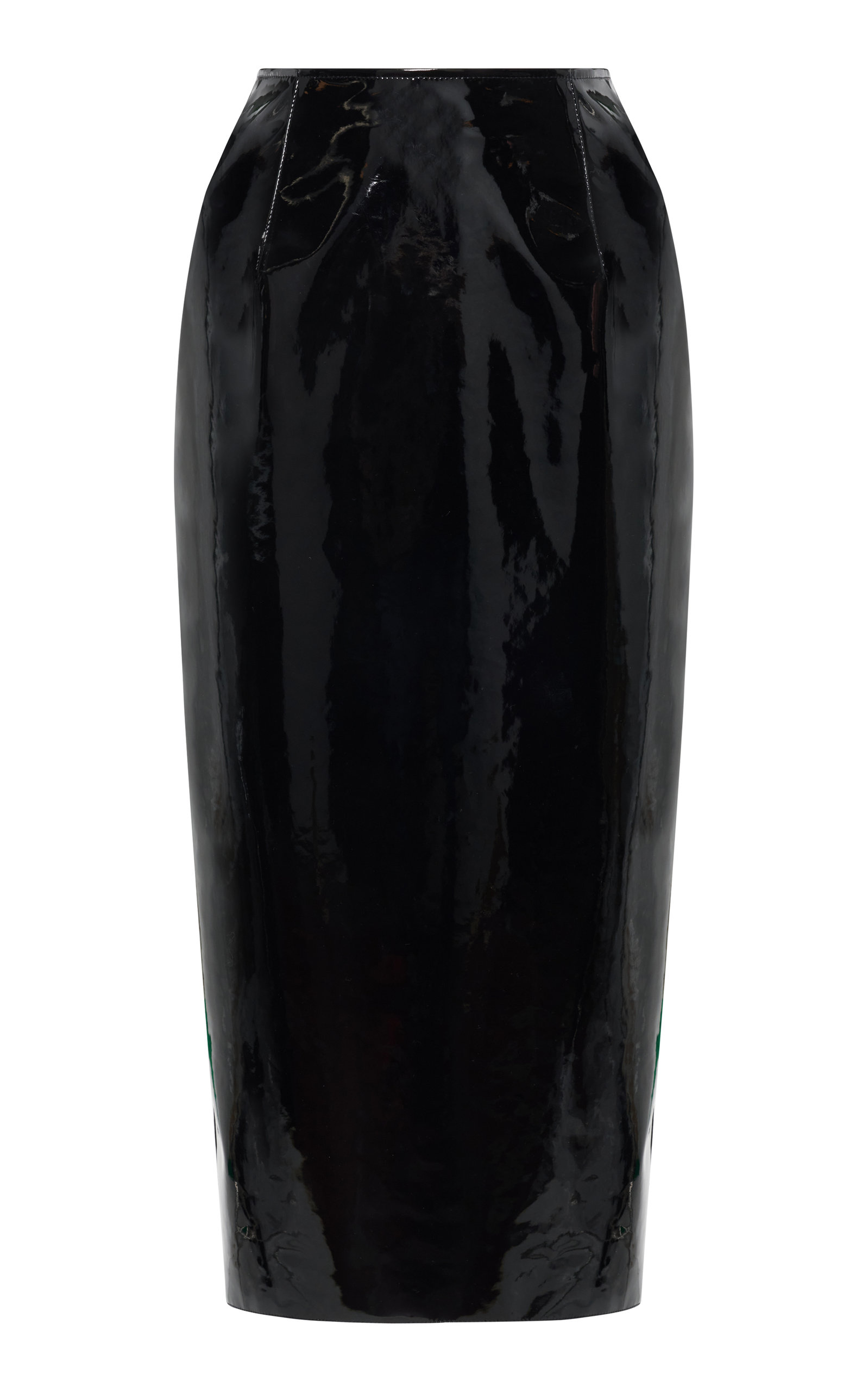 【Alessandra Rich】 Vinylミディスカート Alessandra Rich Women's Vinyl Midi Skirt In Black | ModeSens