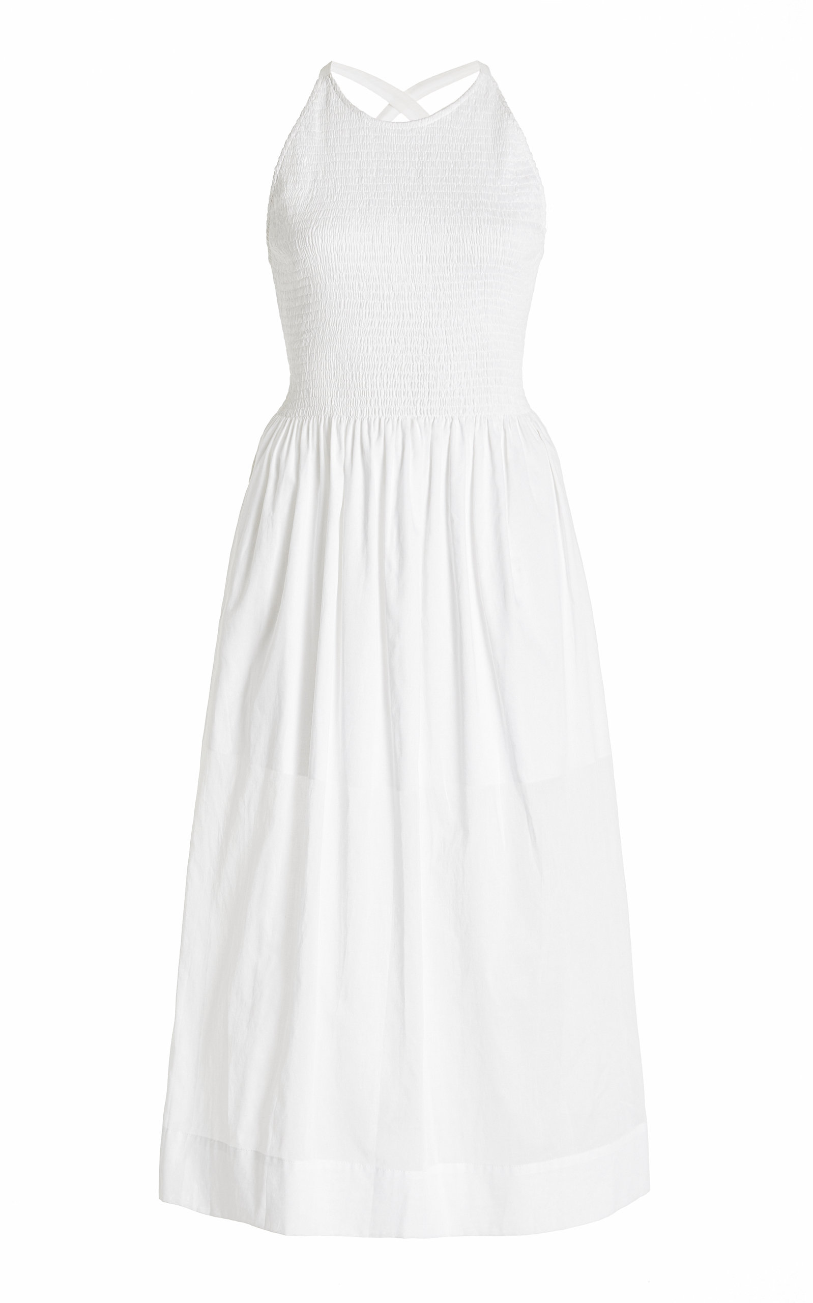 Three Graces London Women's Soleil Open-back Cotton Maxi Dress In White |  ModeSens