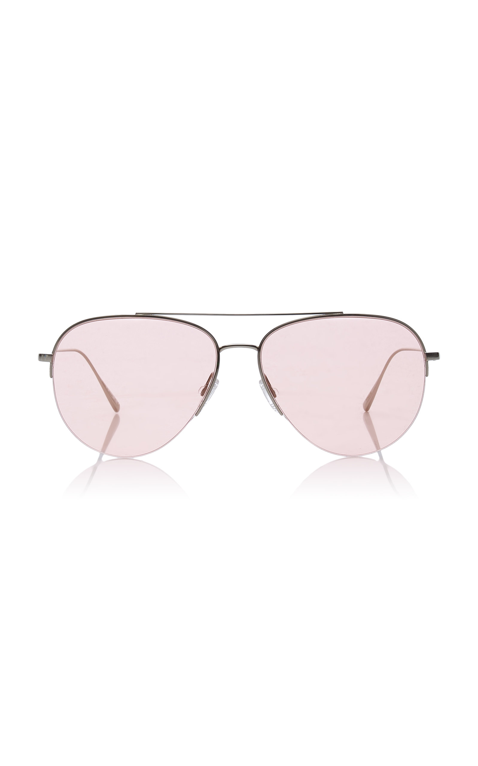 OLIVER PEOPLES WOMEN'S CLEAMONS ROUND-FRAME METAL SUNGLASSES