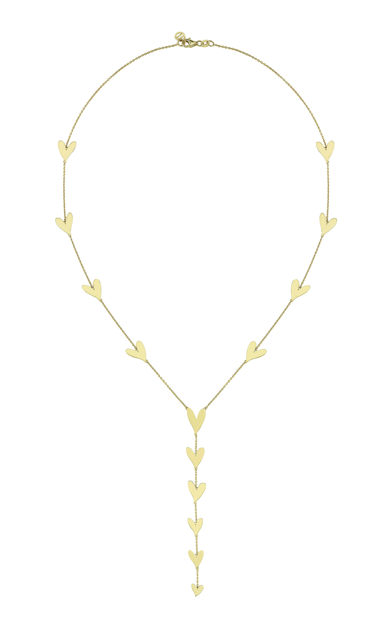 Charms Company Women's Be Mine 14k Yellow Gold Lariat Necklace