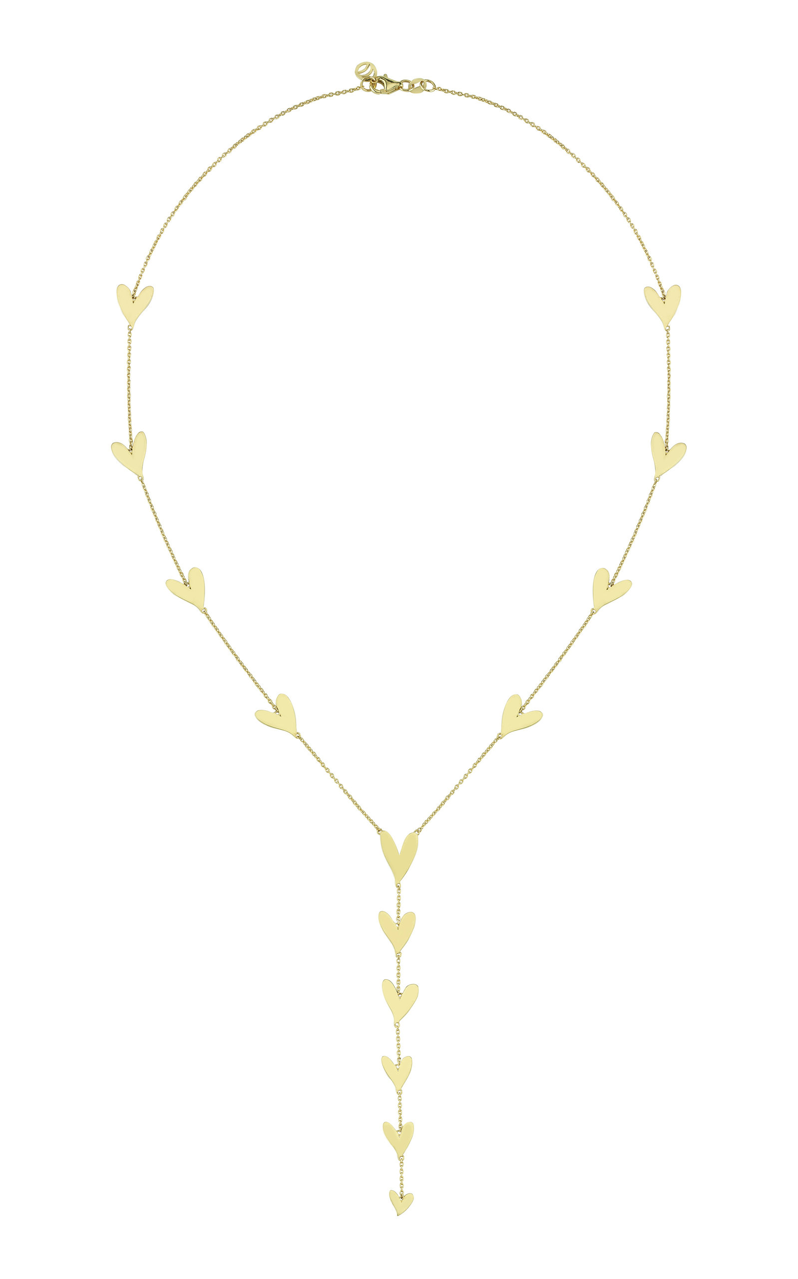 Be Mine 14k Yellow Gold Lariat Necklace