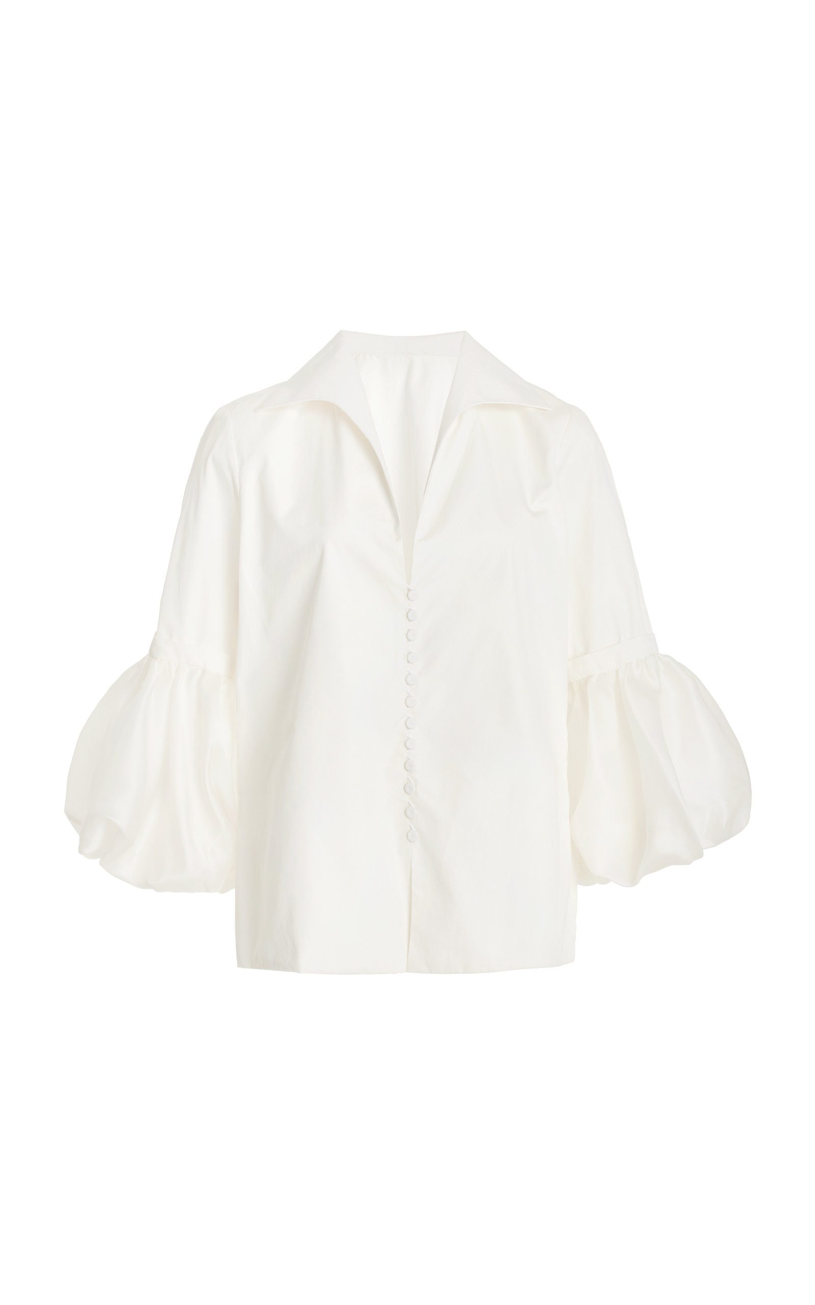 Andres Otalora Women's Exclusive Amura Cotton Blouse In White | ModeSens