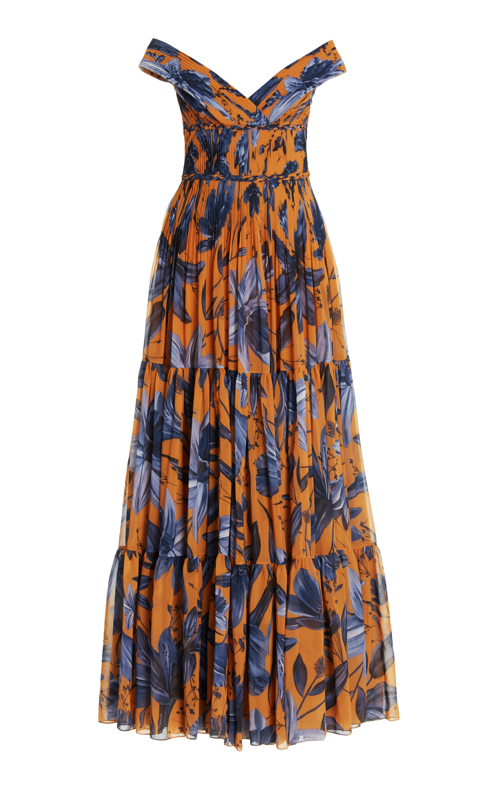 Andres Otalora Women's Exclusive Magdalena Pleated Chiffon Maxi Dress