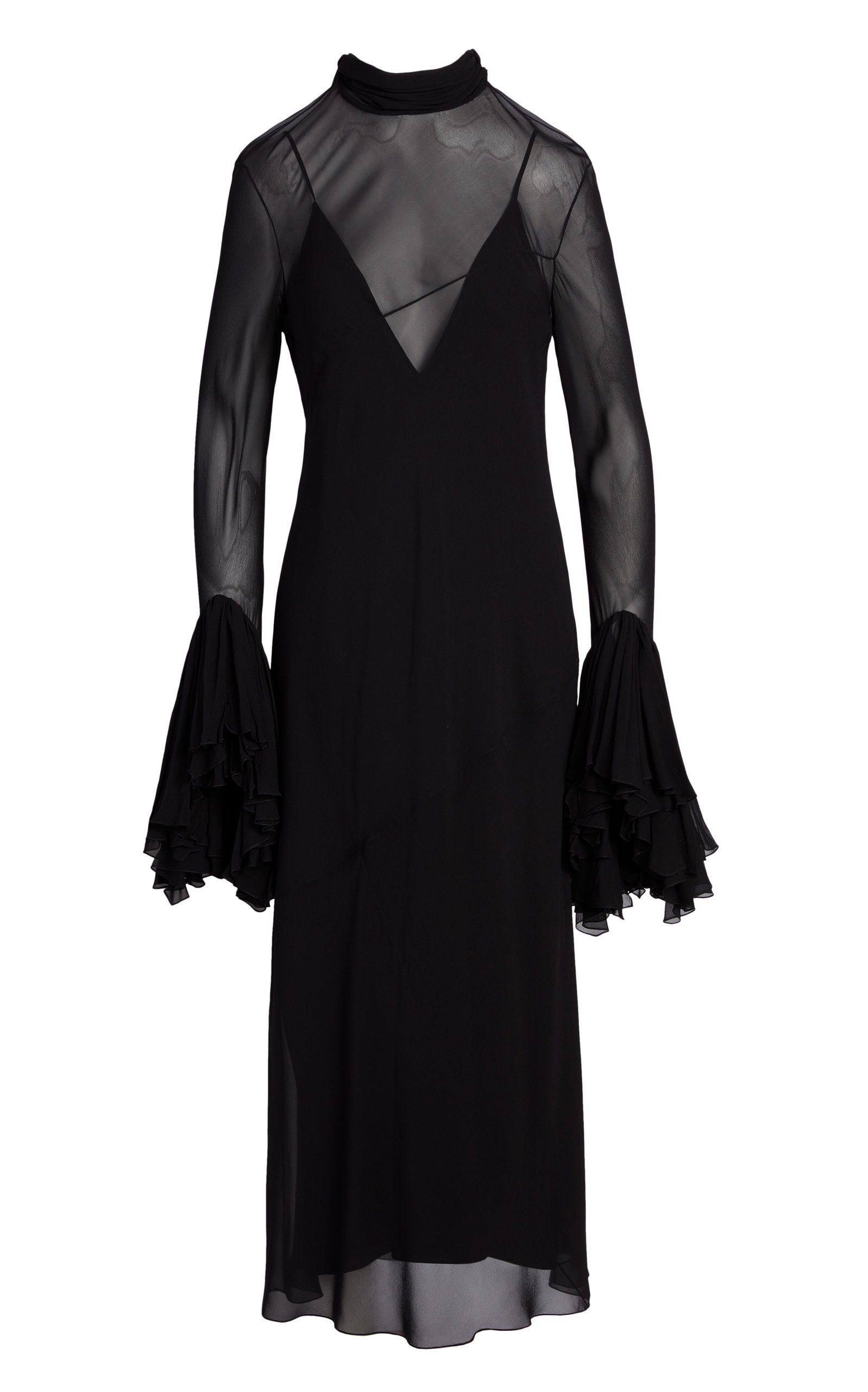 Khaite Women's Evi Silk Maxi Dress In Purple,black | ModeSens