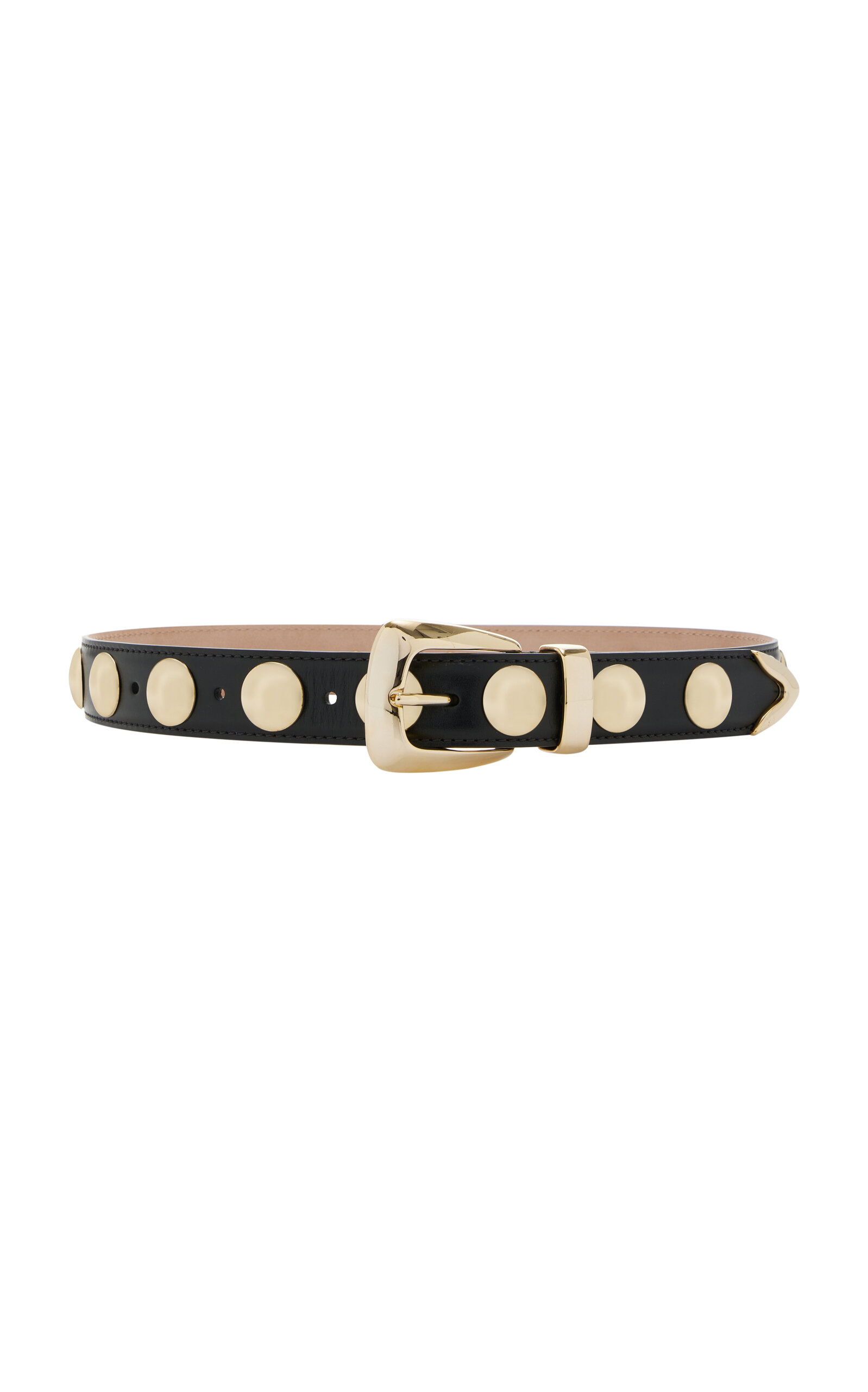 Khaite Benny Leather Stud Belt
